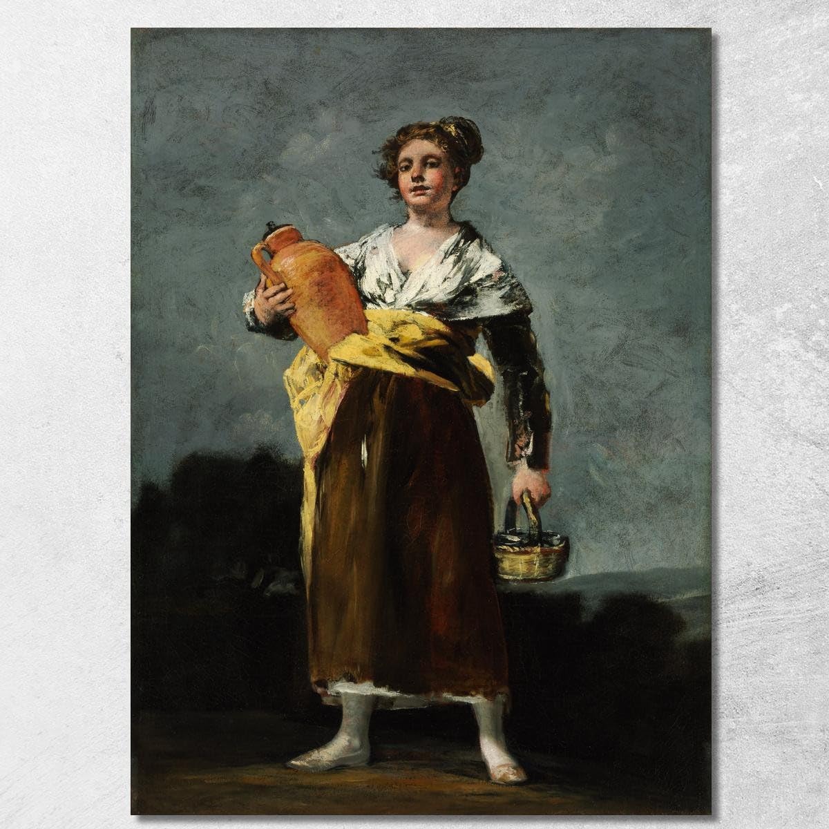 Tableau imprimé sur toile Le porteur d'eau Francisco de Goya fgy68 130x90