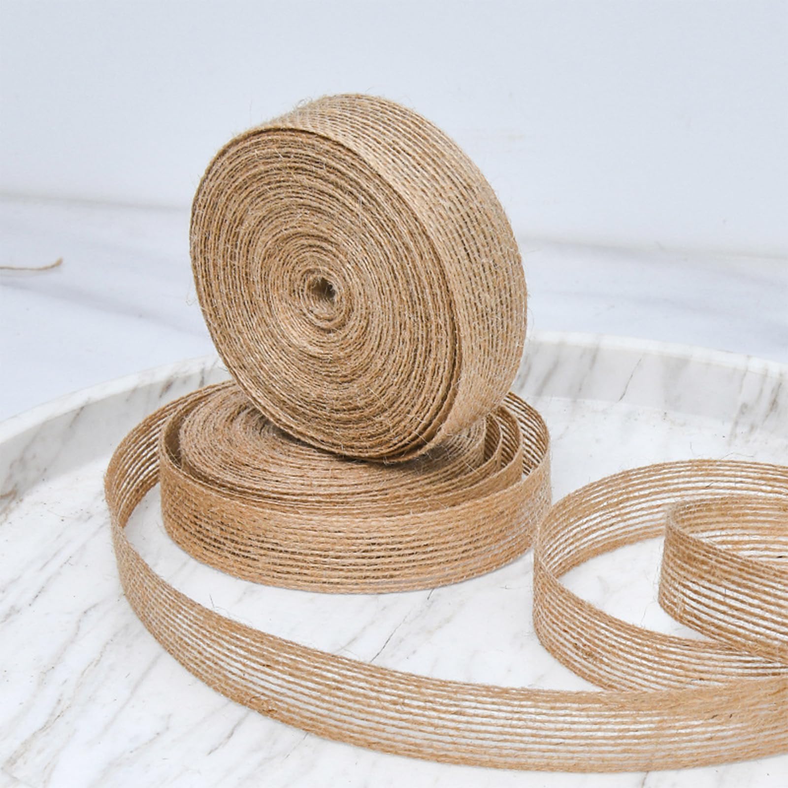 Corda Impiccagione Cheriswelry - Nastro Di Canapa Naturale, 25 Mm, In Iuta Intrecciata, 10 M Corda 3 Trefoli 25m