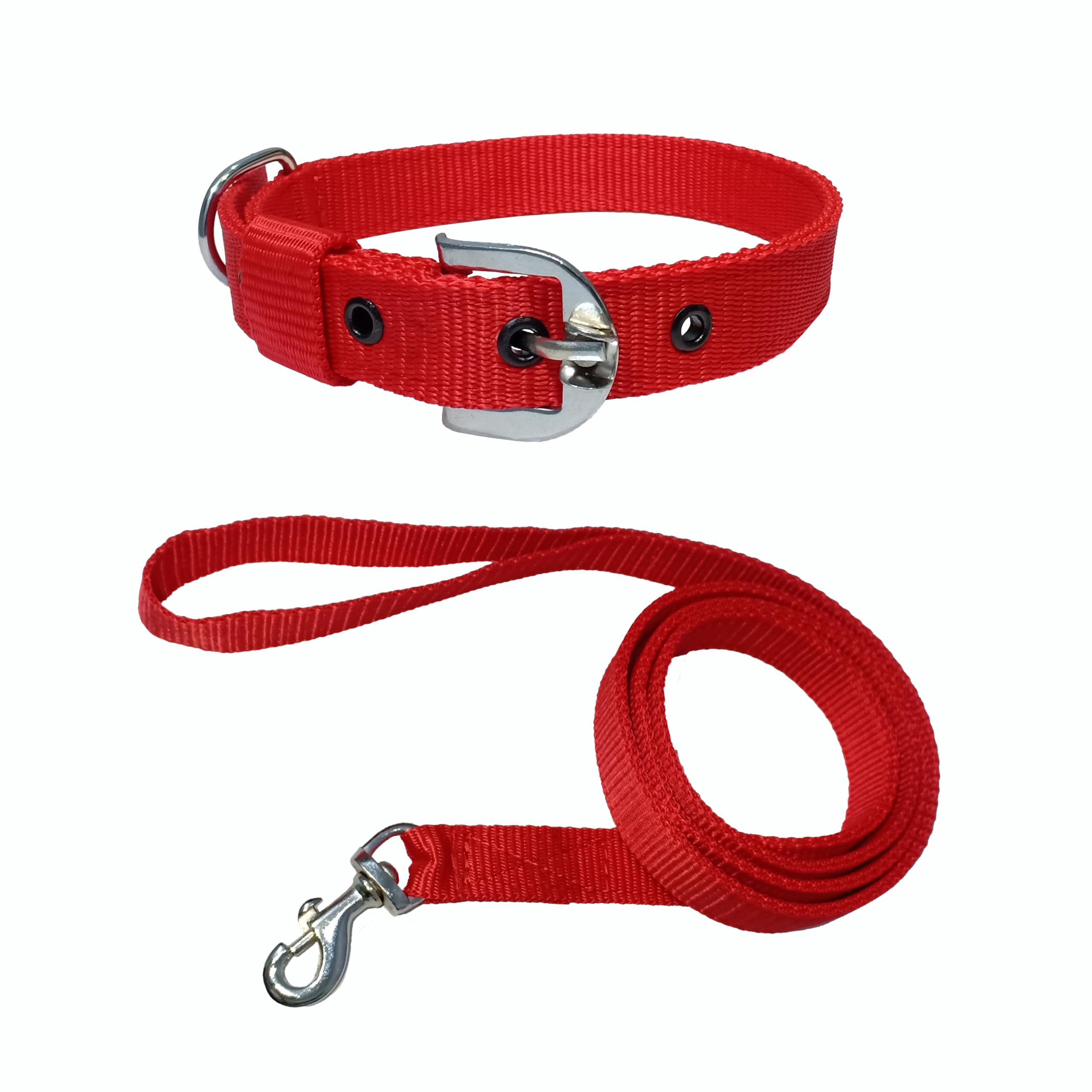 Dog Collar and Leash Belt Full Set(Red Color, Waterproof, Large, Nylon, Leash Size Medium) Neck Strap Patta for Puppy (B0CKTL19GP) Amazon Price History, Amazon Price Tracker