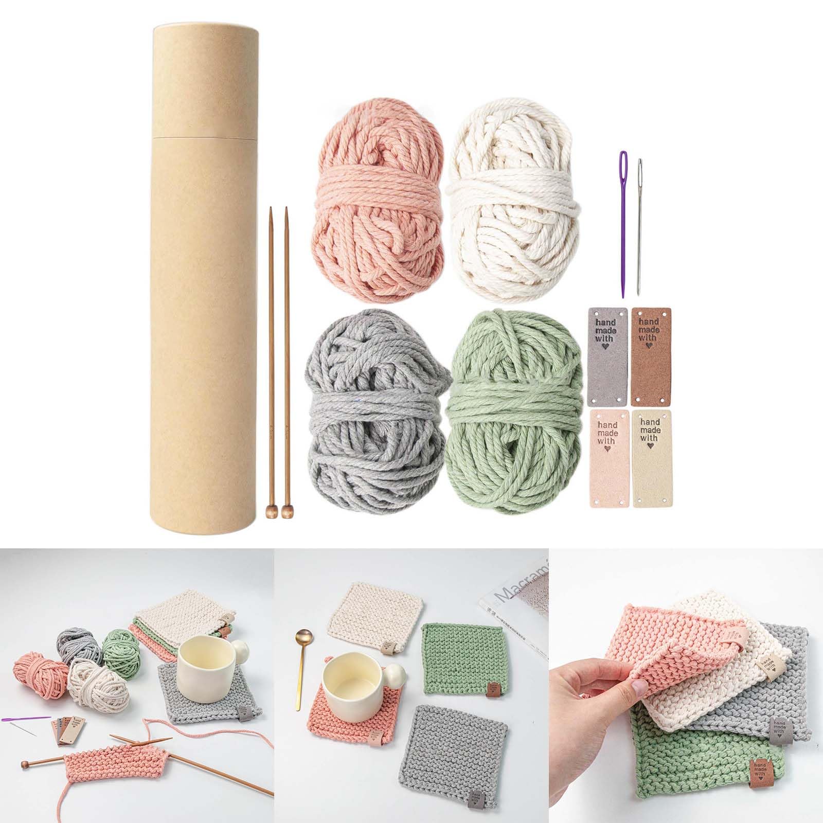 Amazon | W-LOVNESTかぎ針編みキット 初心者 大人 DIY マクラメ