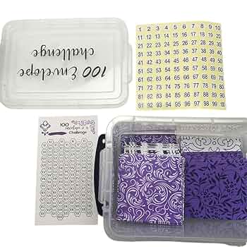 Amazon.co.jp: HFSAZJ 100封筒チャレンジボックスセット、貯蓄