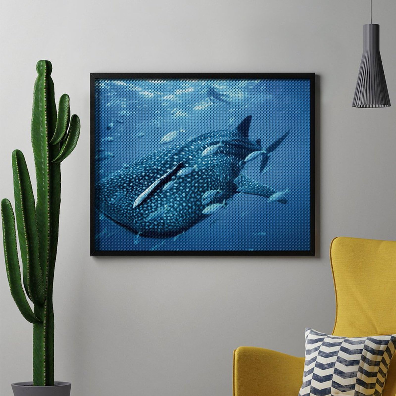 Amazon | ダイヤモンドアート ジンベイザメ 魚 海洋 ダイヤモンド絵画
