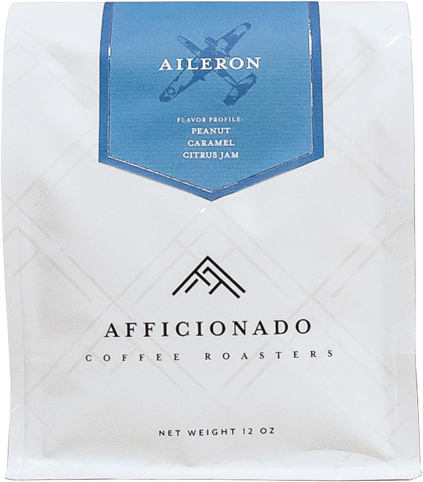 - Afficionado Coffee Roasters - Aileron | 12oz Whole Bean Coffee | Medium Roast | Blend