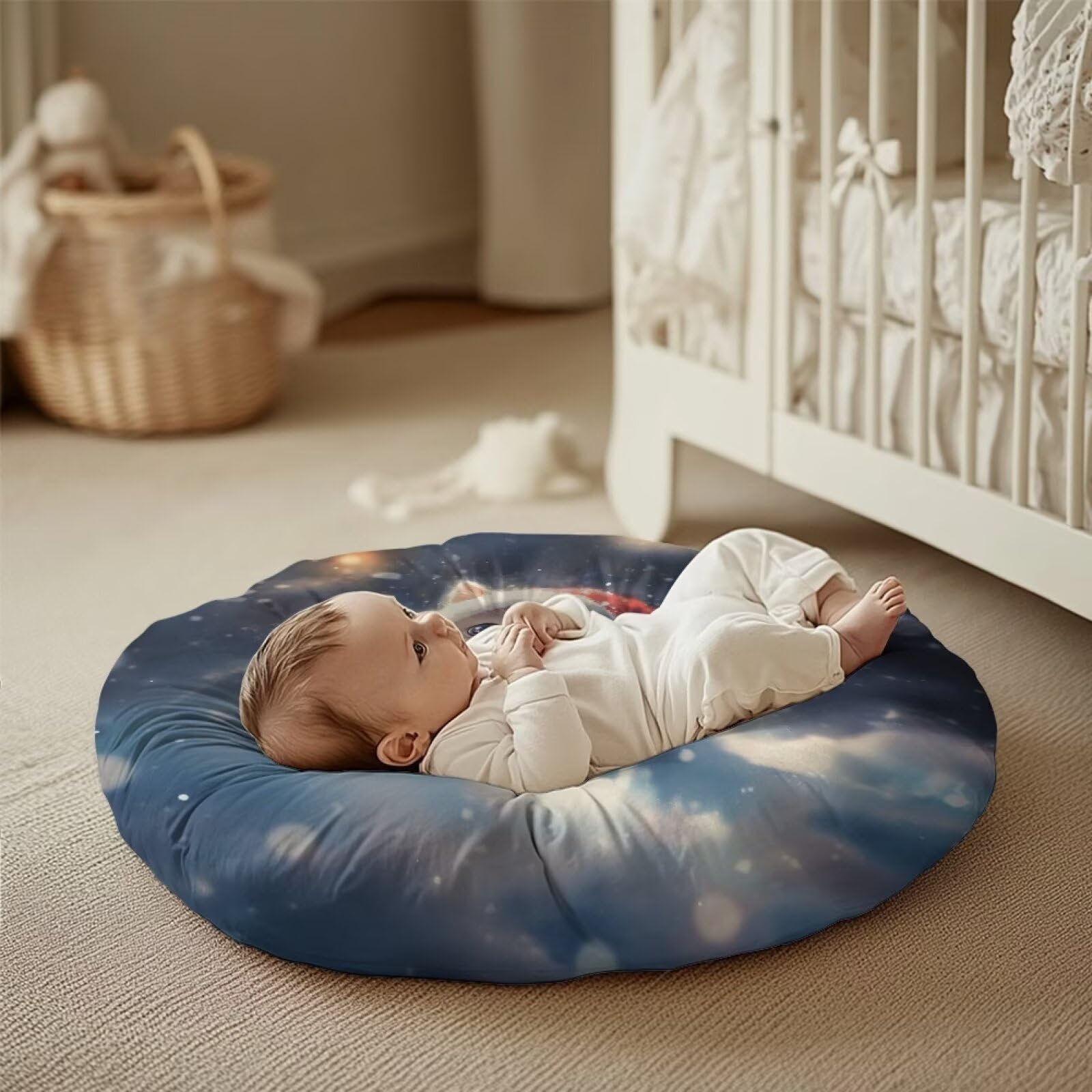 YUVAMAGIMO Christmas Cat Newborn Lounger Cover for Boys Girls Baby Pillow Lounger Cover Snugly Fit Baby Lounger Covers Comfy Infant Removable Slipcover for Lounger 1 Pack Shower Gifts