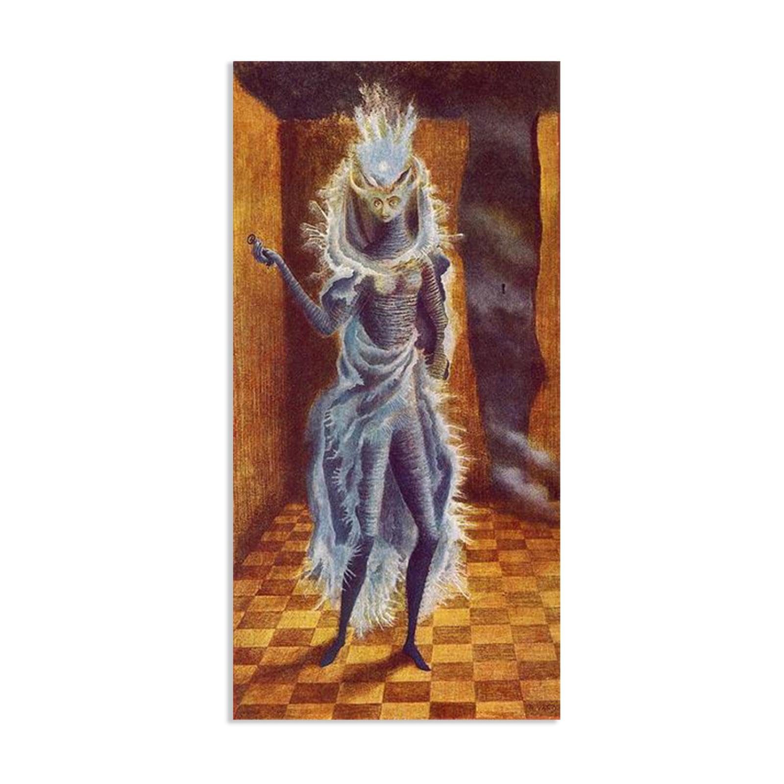 MYCGGDGH Remedios Varo Canvas Wall Art Reproductions of Famous Paintings The Minotaur Remedios Varo Wall Decor for Living Room Bedroom Home Decor120x60cm(48x24in) poster