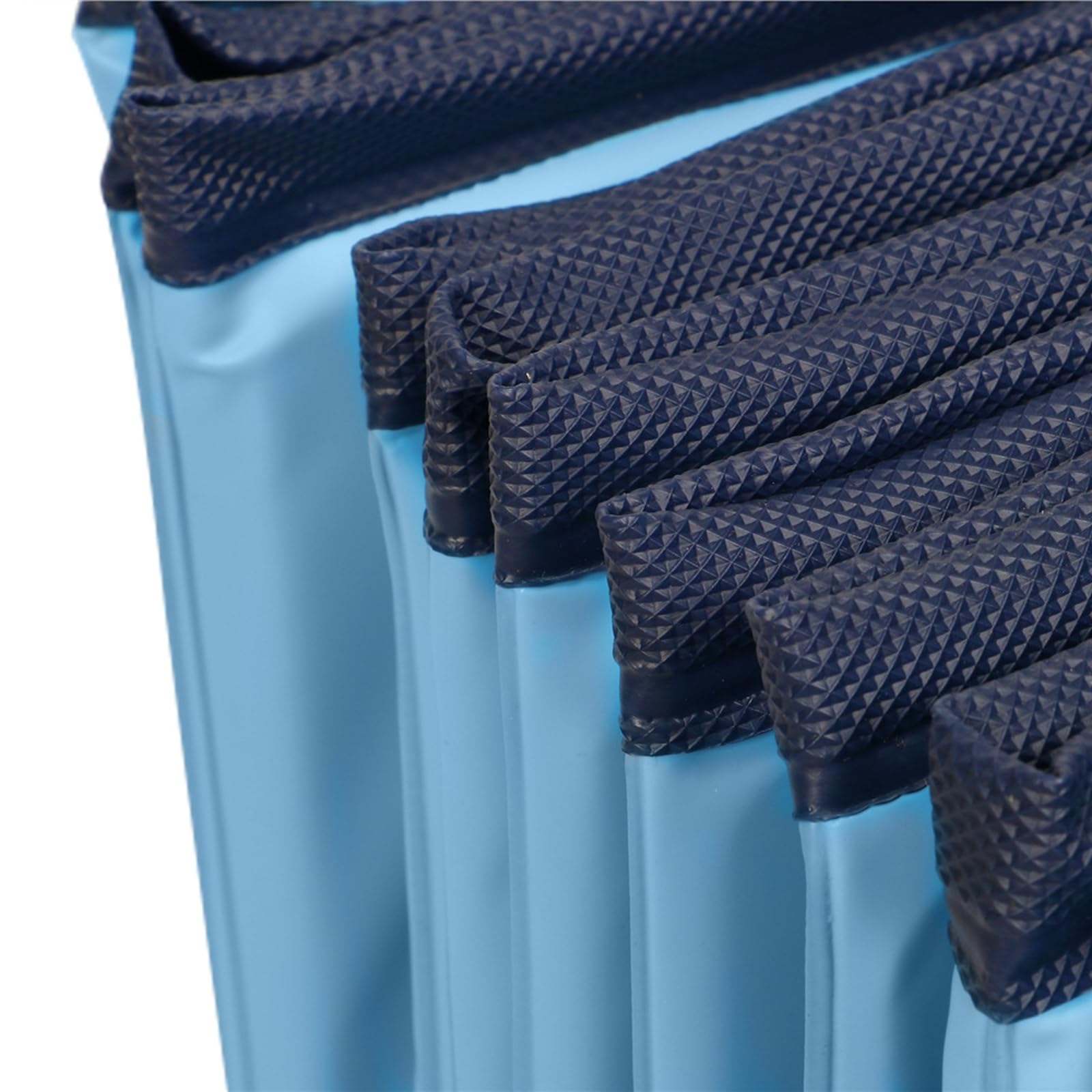 Piscina para perros, piscina plegable, antideslizante, resistente a la abrasión, con válvula de drenaje, 80 x 20 cm, color azul