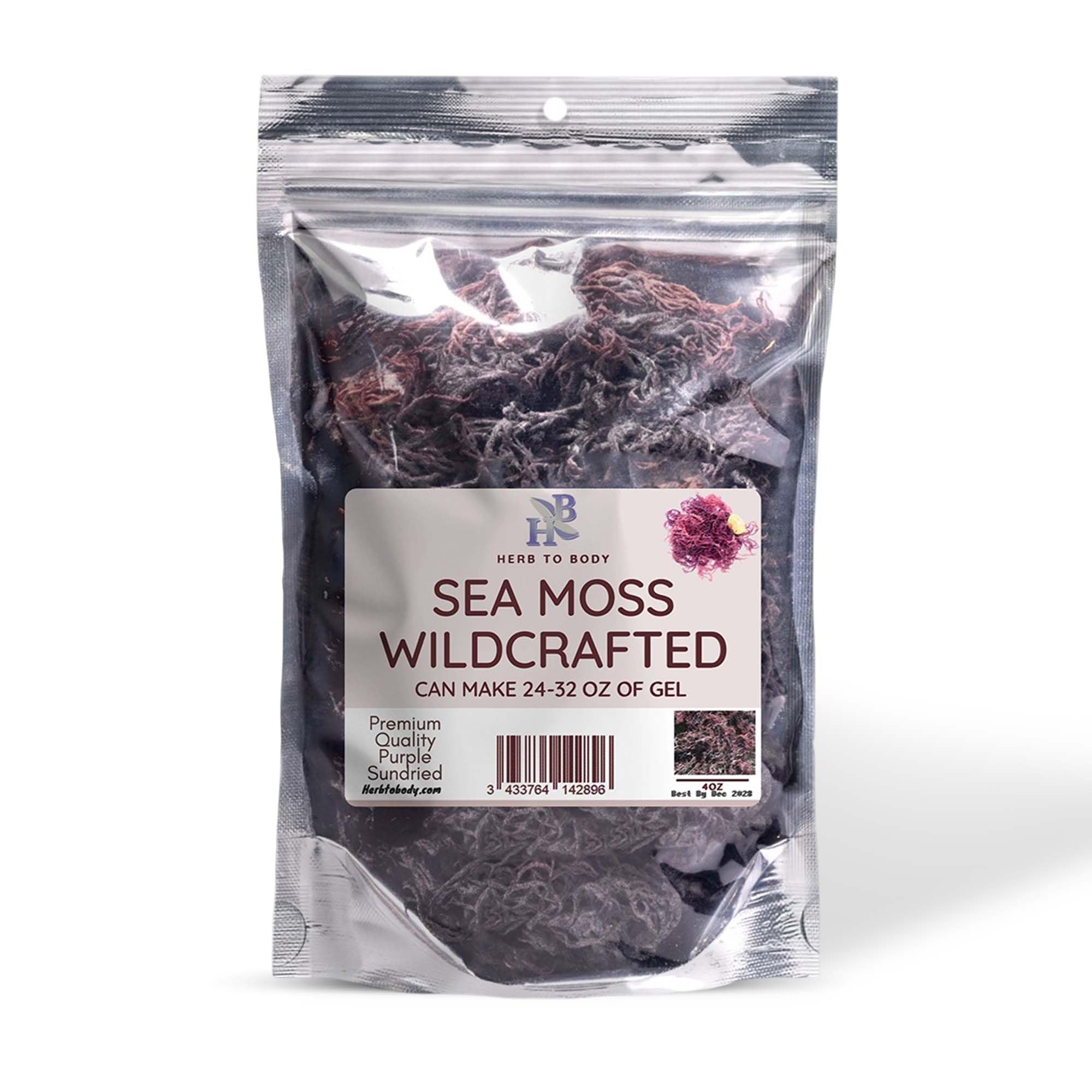Purple Irish Sea Moss | Premium Quality Irish Moss | Wildcrafted From St Lucia Caribbean Water | Sun-Dried Purple Sea Moss | 100% Natural & Raw | 4oz