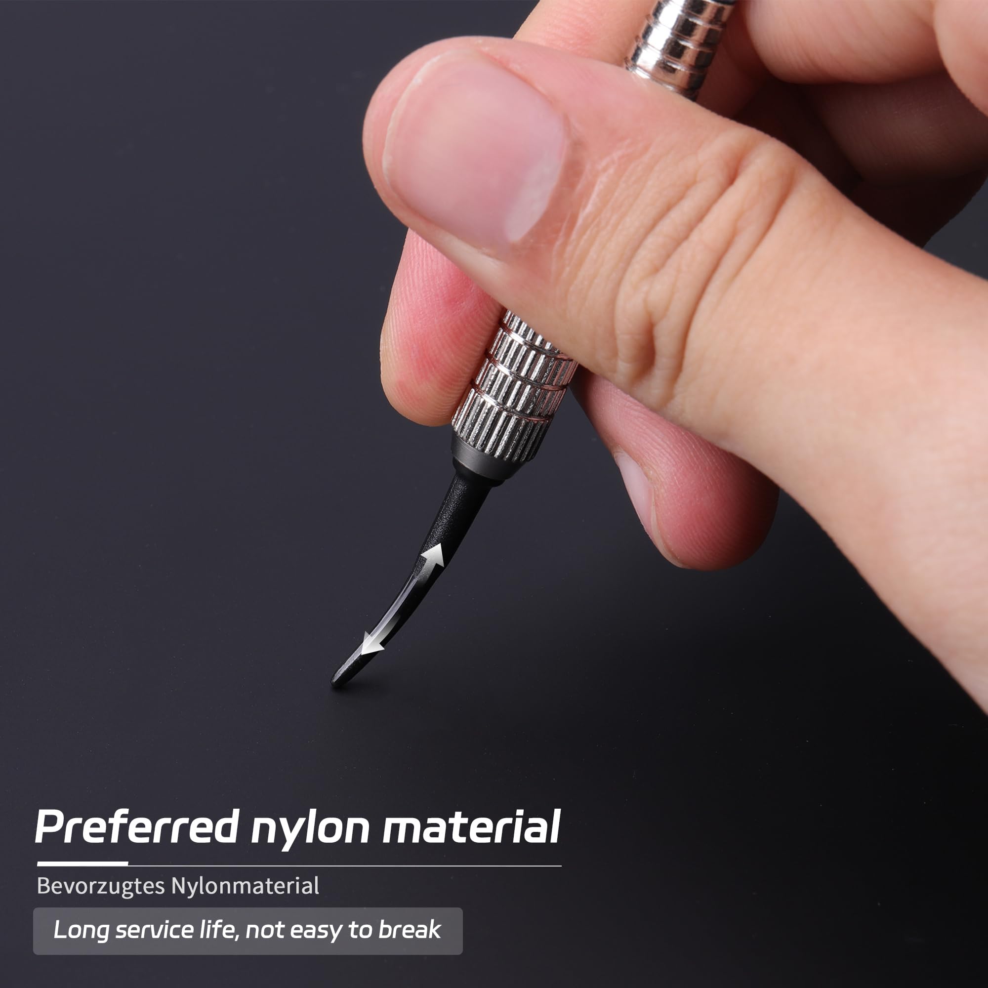 CyeeLife Puntas para dardos de plástico, 1000 unidades, punta de dardos blandos, rosca 2BA, puntas de dardos, puntas de repuesto, especialmente estables y duraderas, color negro