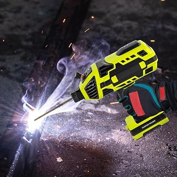 Portable Welding Machine, 4600W Handheld Welder with IGBT Inverter 6 Variable Current Adjustment, 110V Portable ARC Welder Gun Fits for 3/32-1/8 Wire rods Electric Welder Machine Kit