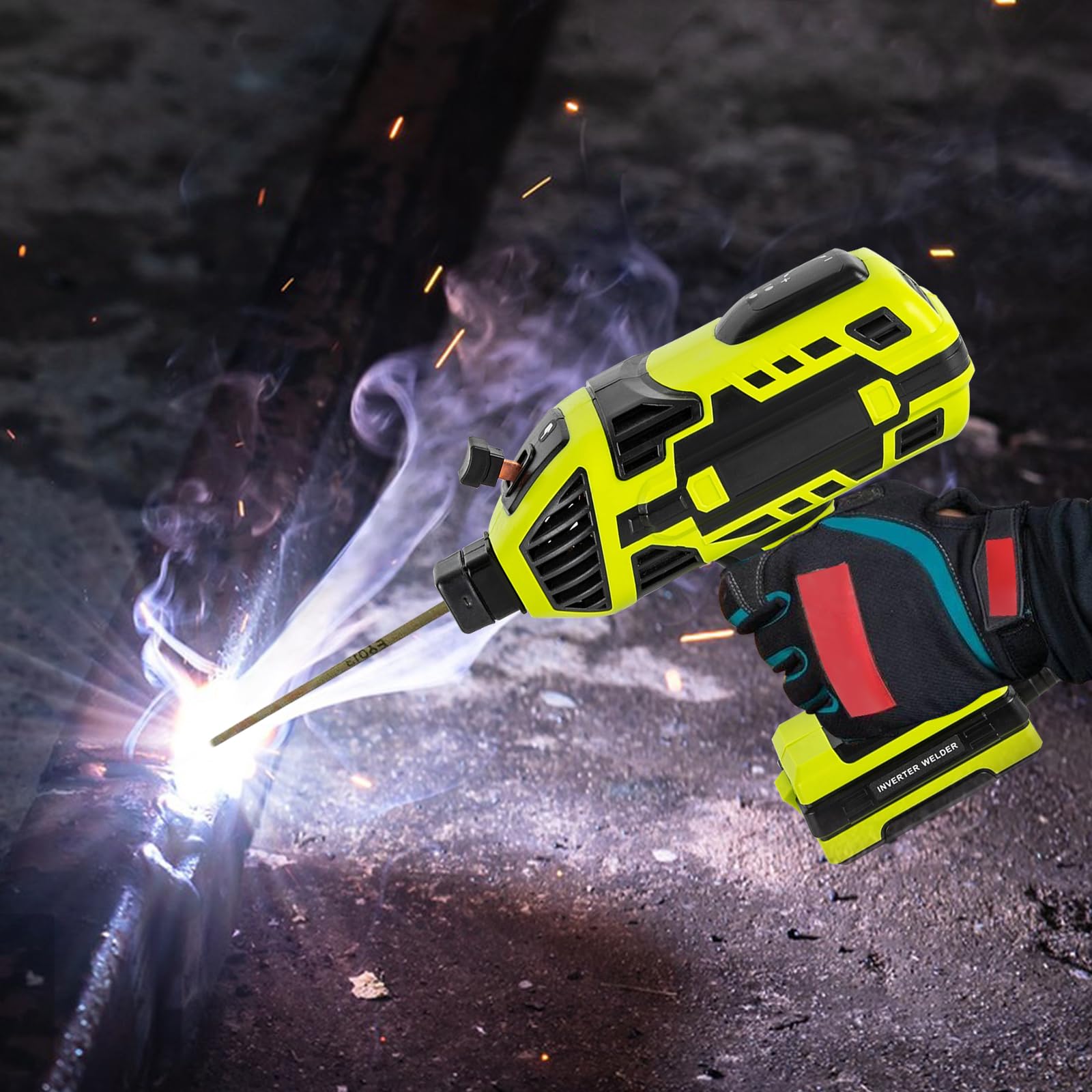 Portable Electric Welding Machine, Upgraded Handheld Welder with IGBT Inverter 6 Variable Current Adjustment, for 3/32