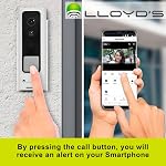 Lloyd's Advanced Video Doorbell Camera Wireless Outdoor Security with Rechargeable Battery, 2-Way Audio, Full HD 1080P, Supports Night Vision & Cloud/Local Storage, Motion Alerts, No Hub Required