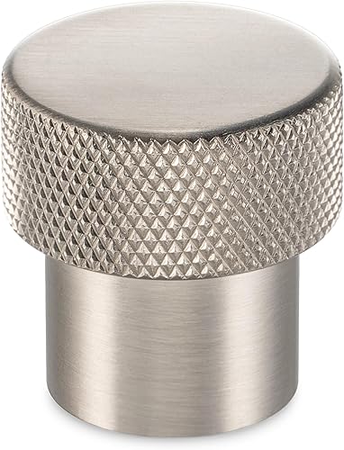 KOOFIZO Tirador de gabinete moleteado Manija negra para muebles, distancia entre tornillos de 3 pulgadas, paquete de 5 unidades P22 para puerta de