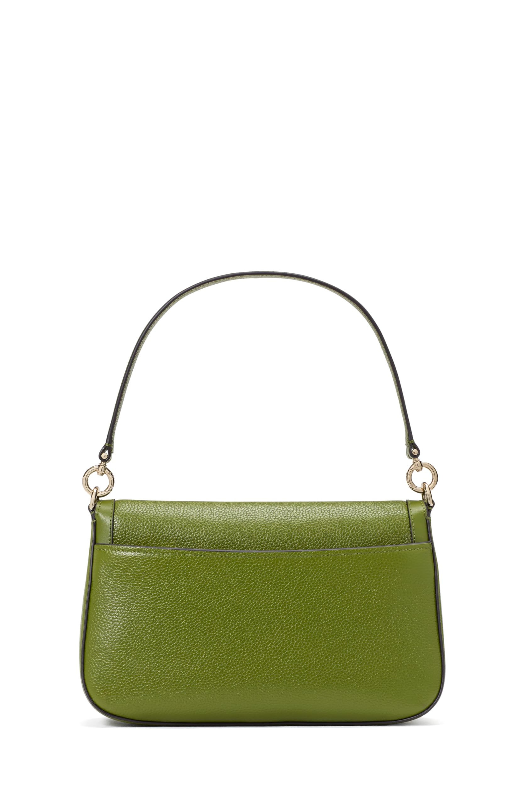 kate spade new york womens Hudson Pebbled Leather Flap Shoulder Bag: Jungle Vine One Size