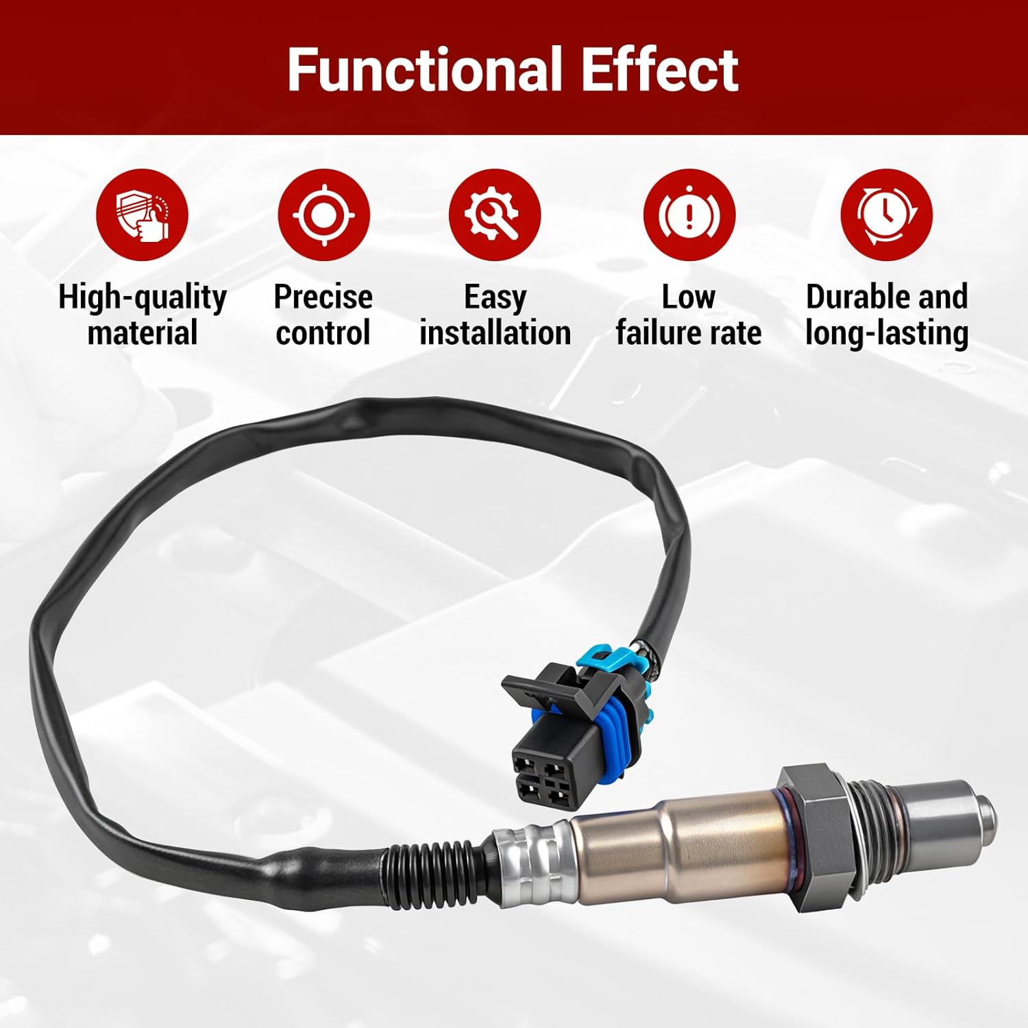 707600872 O2 Oxygen Sensor Compatible with Can-Am 2014-2017 Commanderby Defender HD10 HD5 HD8,2013-2018 Maverick 1000 X3 R Outlander 450 570 650 850,2015-2019 Renegade Spyder F3 RT-S by LOKFASISHA