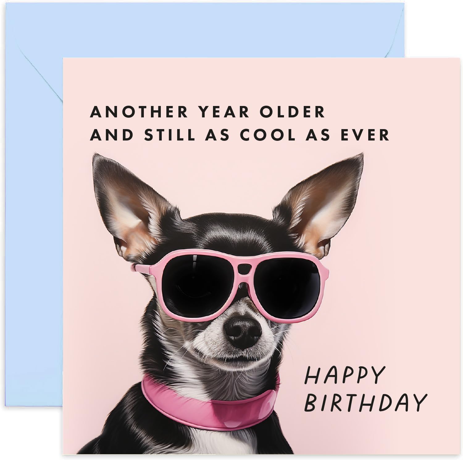 Old English Co. - Biglietto di compleanno per cugino, divertente per donne o uomini, con scritta Humour Joke, per lui e per lei, interno e busta inclusa