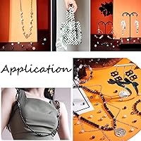 Vista 7 de PH PandaHall 1440 cuentas de vidrio blanco y negro para la fabricación de joyas, 24 colores de 0.236 pulgadas (0.236 in), cuentas sueltas