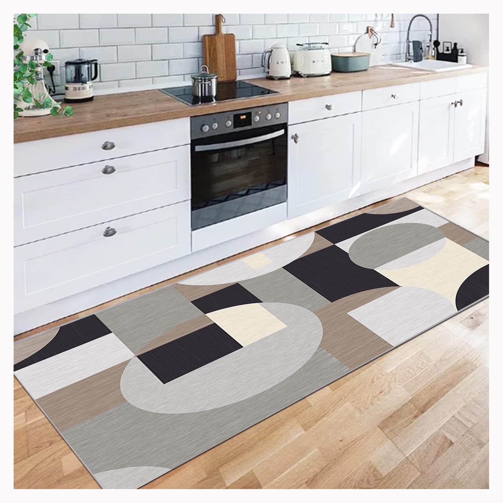 Alfombra pasillera nórdica para crear una cocina cálida y un dormitorio acogedor