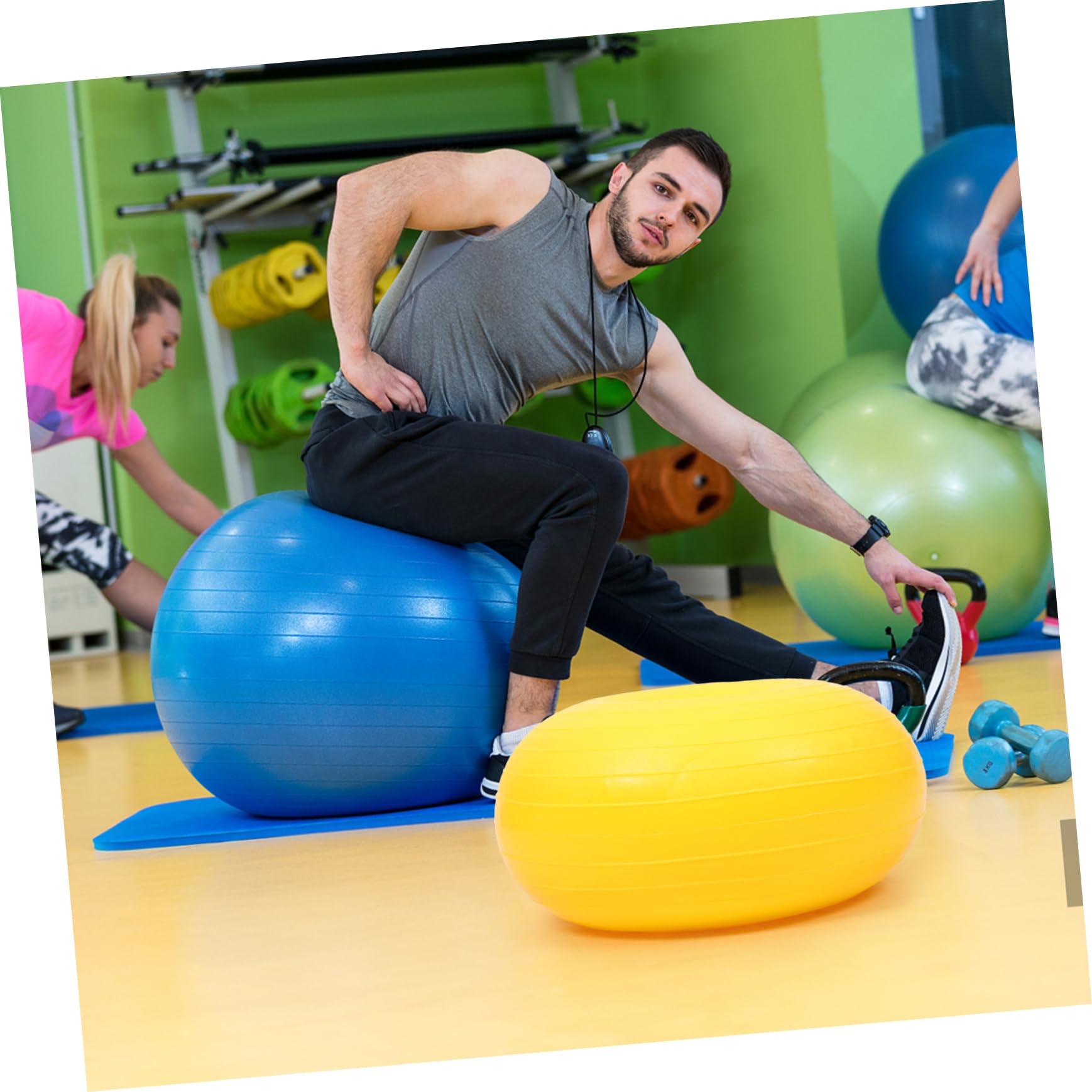 Toddmomy Pelota De Yoga Pelota De Pilates Reutilizable Pequeña para Ejercicios De Core Entrenamiento Casa