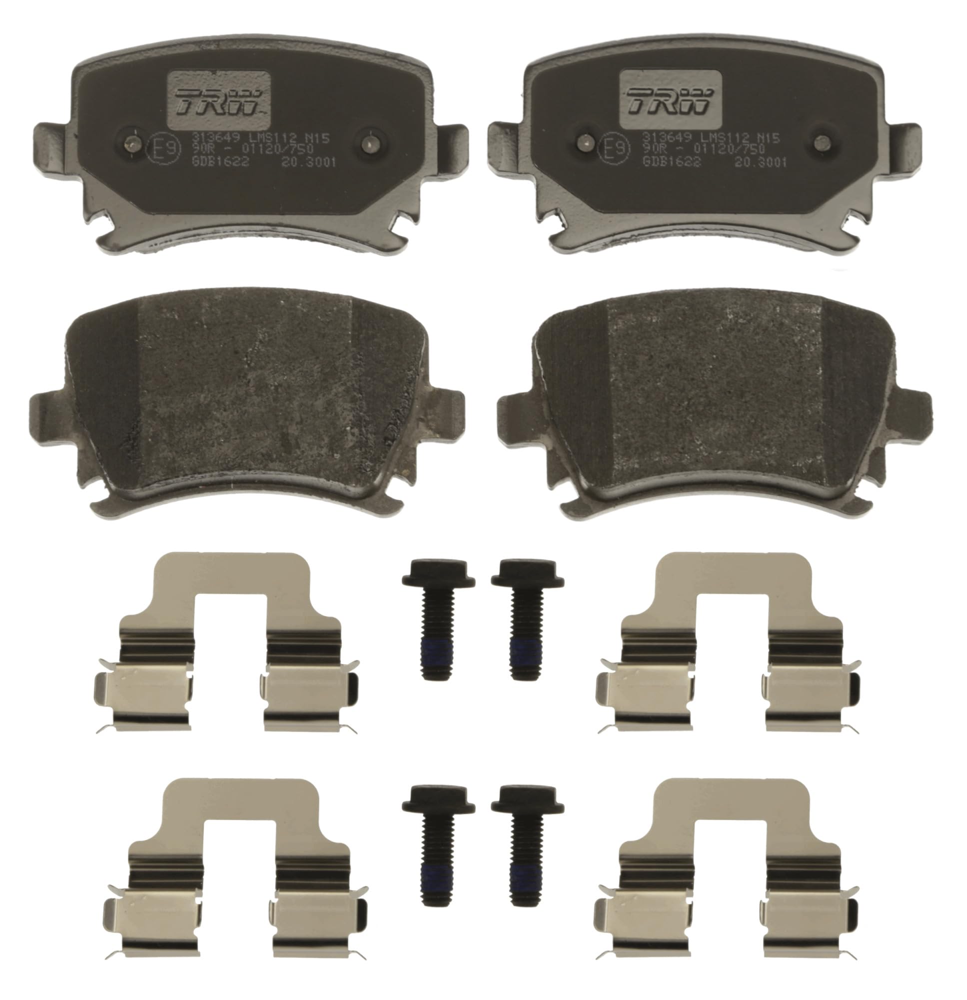 TRW GDB1622 Kit De Plaquettes De Frein Frein à Disque COTEC pour Volkswagen Golf VI (5K1) 2008-2014 Essieu Arrière et autres véhicules
