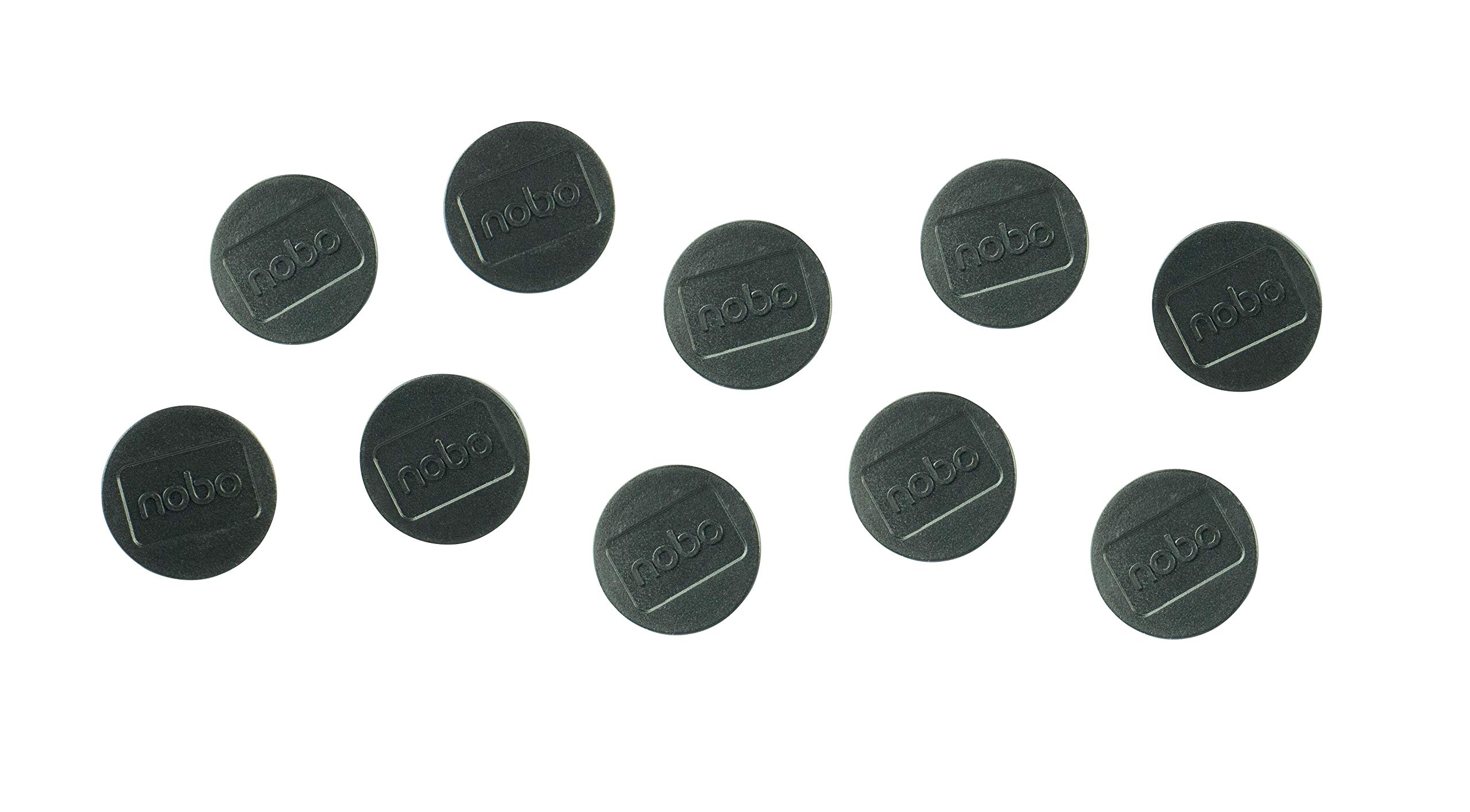 Nobo Jeu d'Aimants pour Tableau Blanc Magnétique, 32mm, Lot de 10, Noir, 1915298