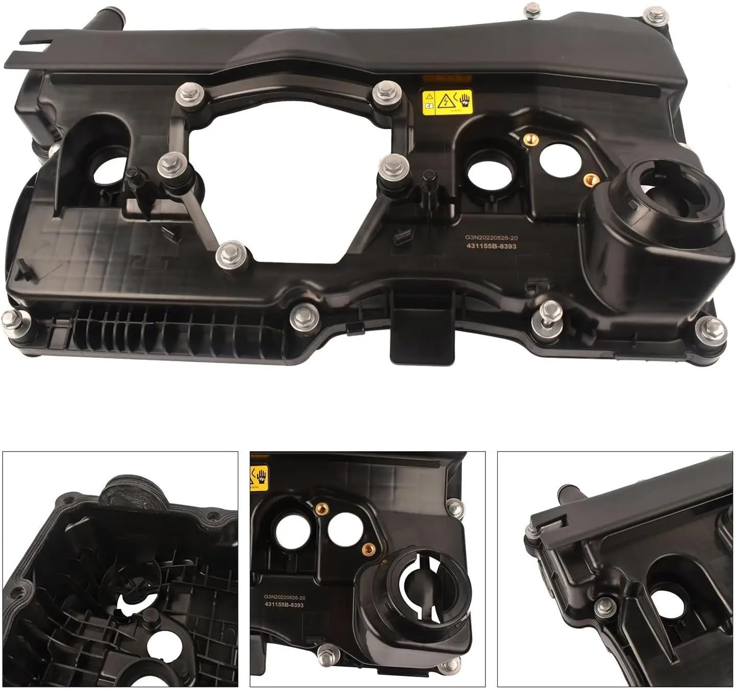 AP03 N46 Compatible With BMW E87 E90 E91 118i 120i 318i 320i 11127568581 Cylinder Head Rocker Valve Cover