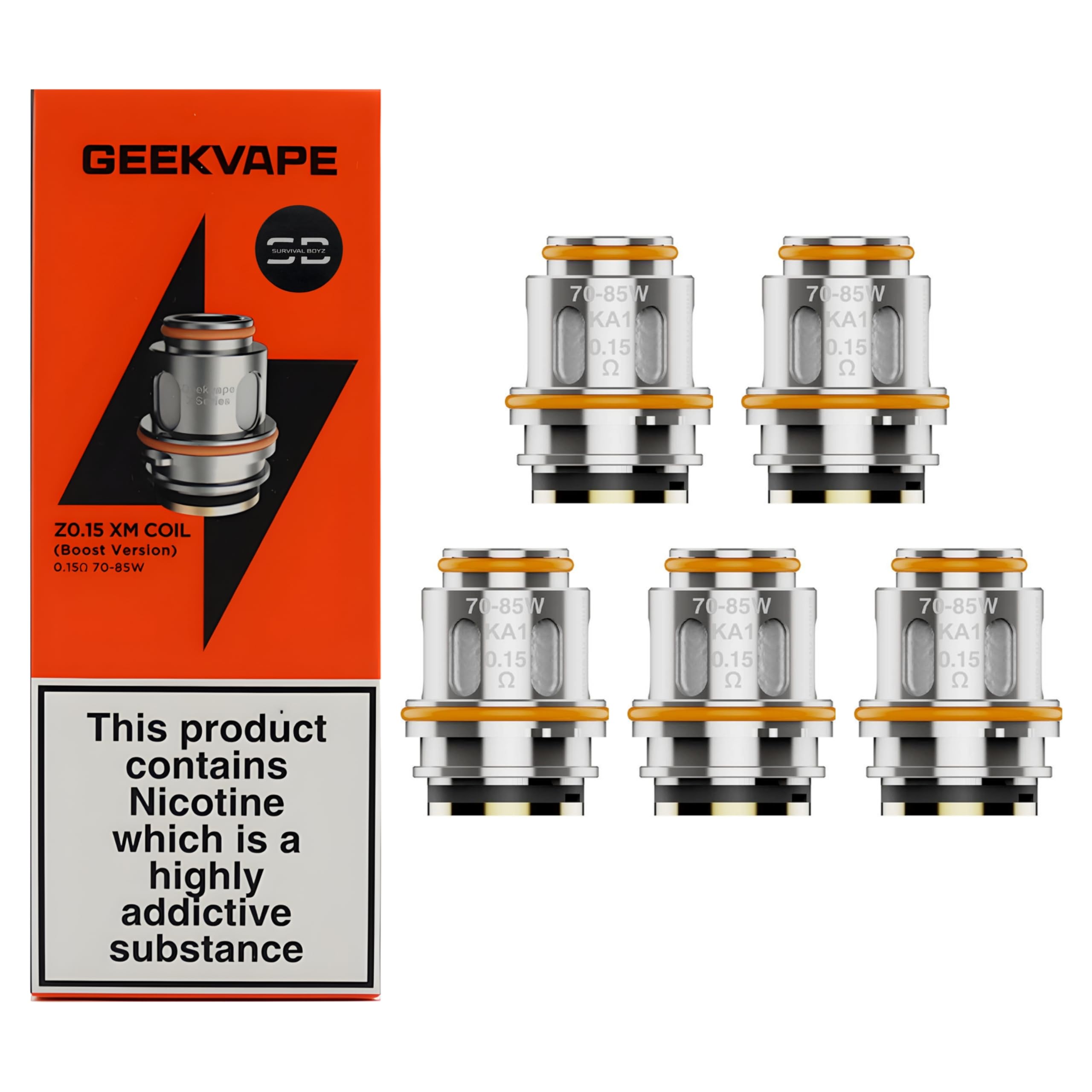 Geekvape Zeus Coils 0 15 Xm Coils Pack Of 5