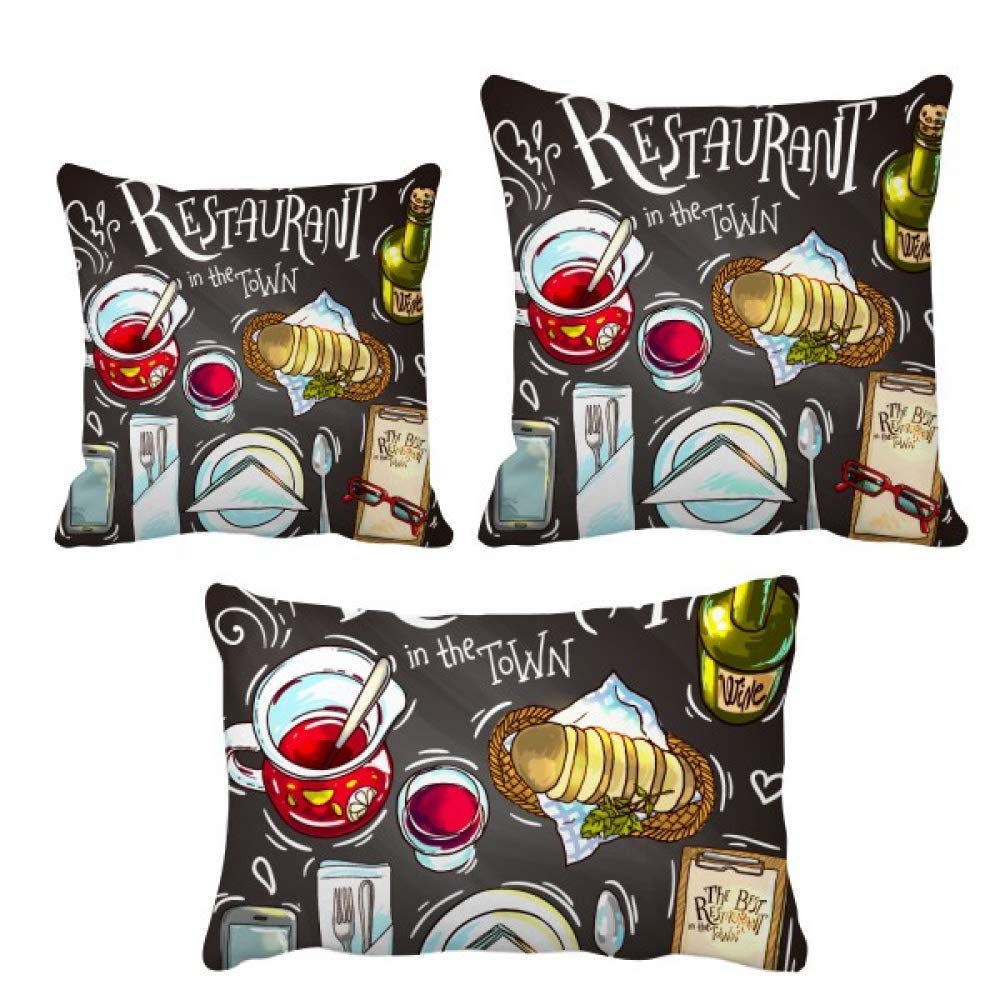 Parure de coussin avec housse de coussin The Best Restaurant DIYthinker