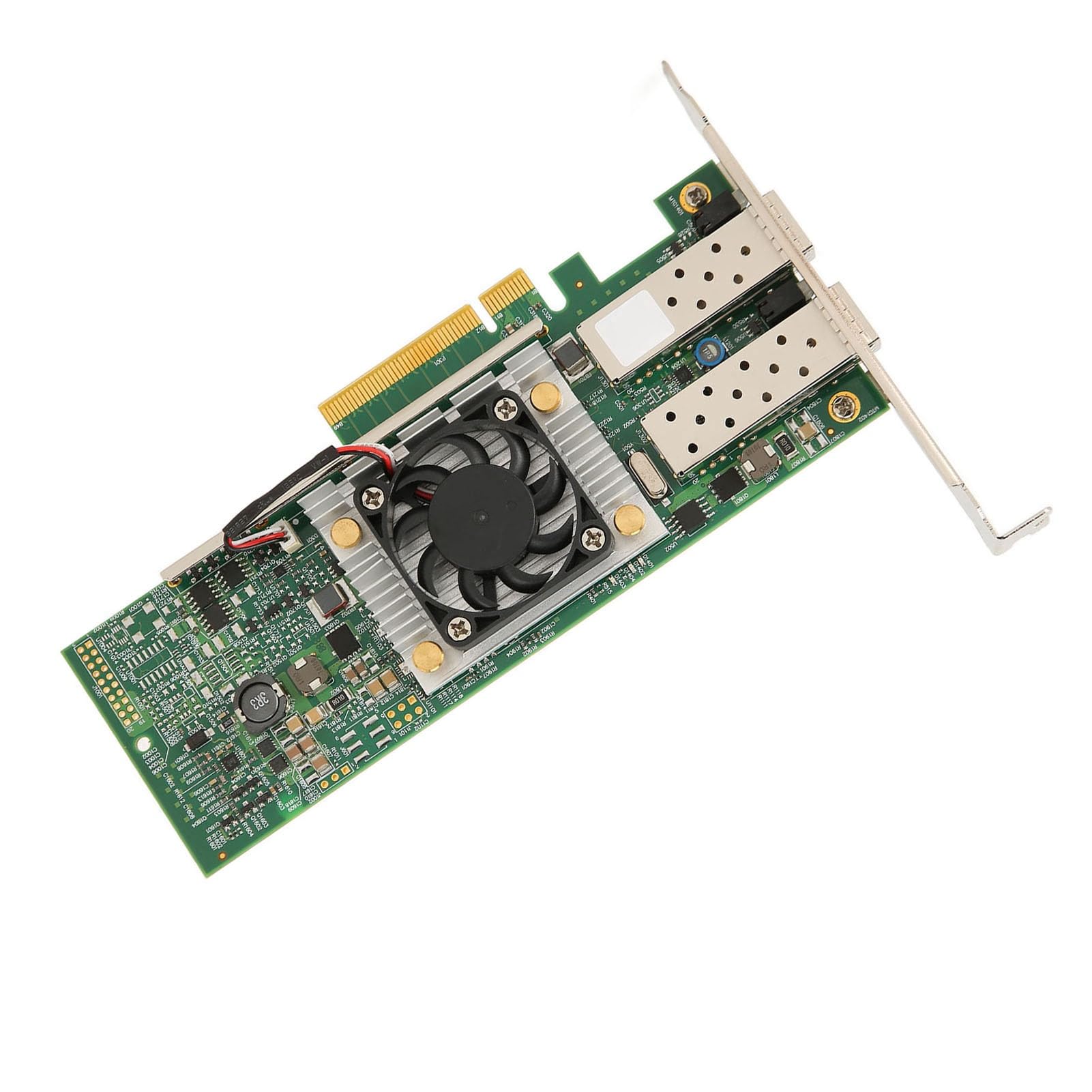 Adattatore di Rete Ethernet SFP da 10 GB a Doppia Porta BCM57810S con Ventola di Raffreddamento per Server e Desktop