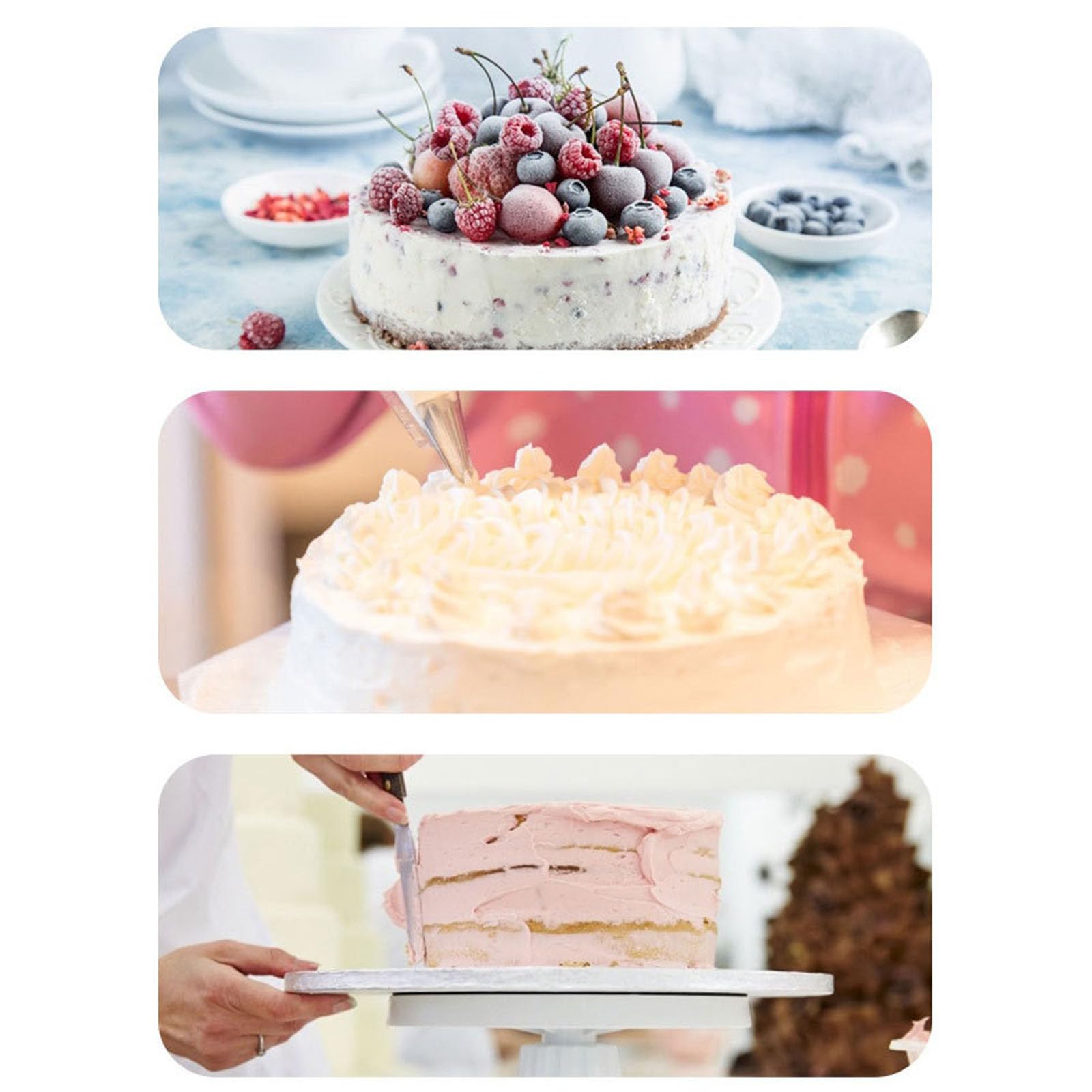 à gâteau Rotatif en Alliage d ' Aluminium, Plateau tournant pour décorer et Faire Tourner Les pâtisseries et Les Cupcakes, Outil et Accessoires de Cuisson