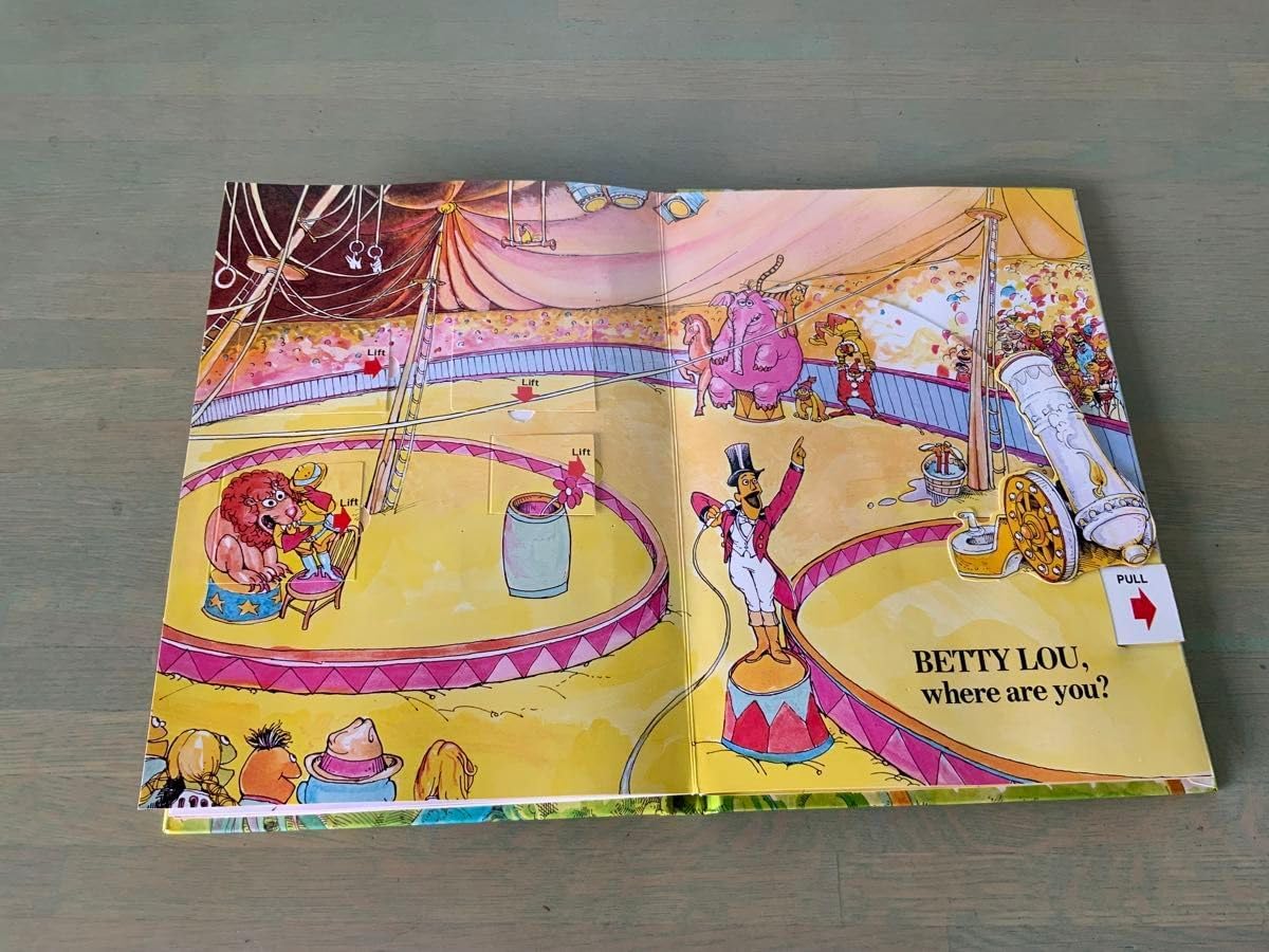 ヴィンテージ飛び出す絵本　セサミストリート　クッキーモンスターはどこ？ ヴィンテージ飛び出す絵本セサミストリートクッキーモンスターは