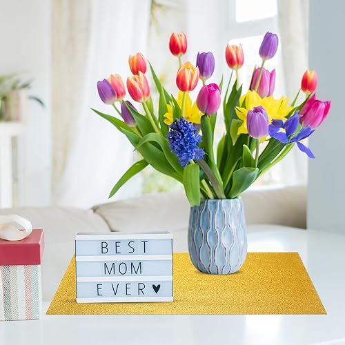 Miniatura 6 de 100 manteles individuales desechables con purpurina, manteles individuales de papel con purpurina, manteles individuales cuadrados decorativos para