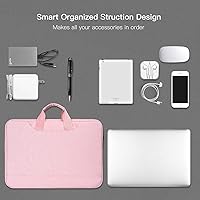 Vista 6 de Funda para laptop de 11.6-12.9 pulgadas, maletín de viaje TSA para mujeres con organizador para Lenovo Chromebook Flex 3 11, Macbook Air 13 A2337