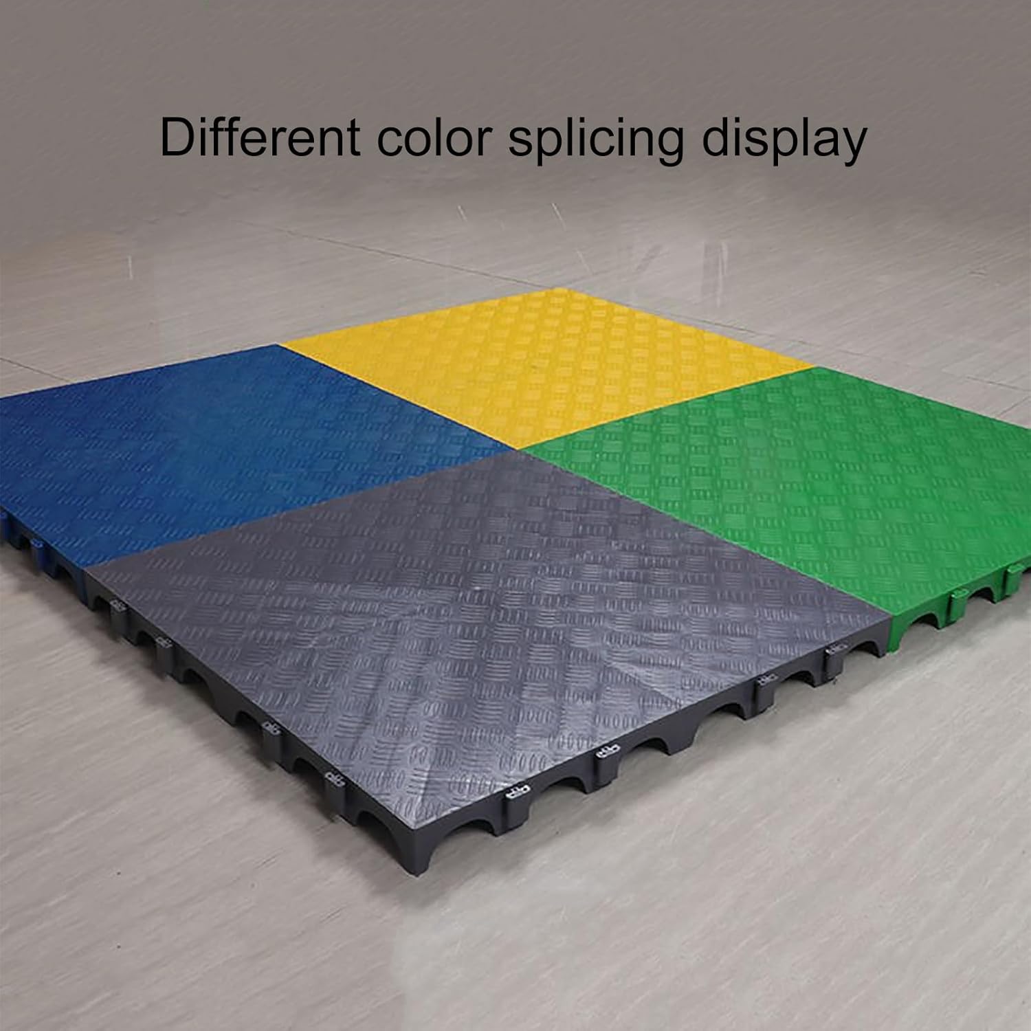 Plastic Pallets, Splicable Floor Pallet, Lightweight Waterproof PP Wear Resistant Storage Pad, Pour Garages, Basement, Supermarket, Indoor and Outdoor, Easy Install(Green)