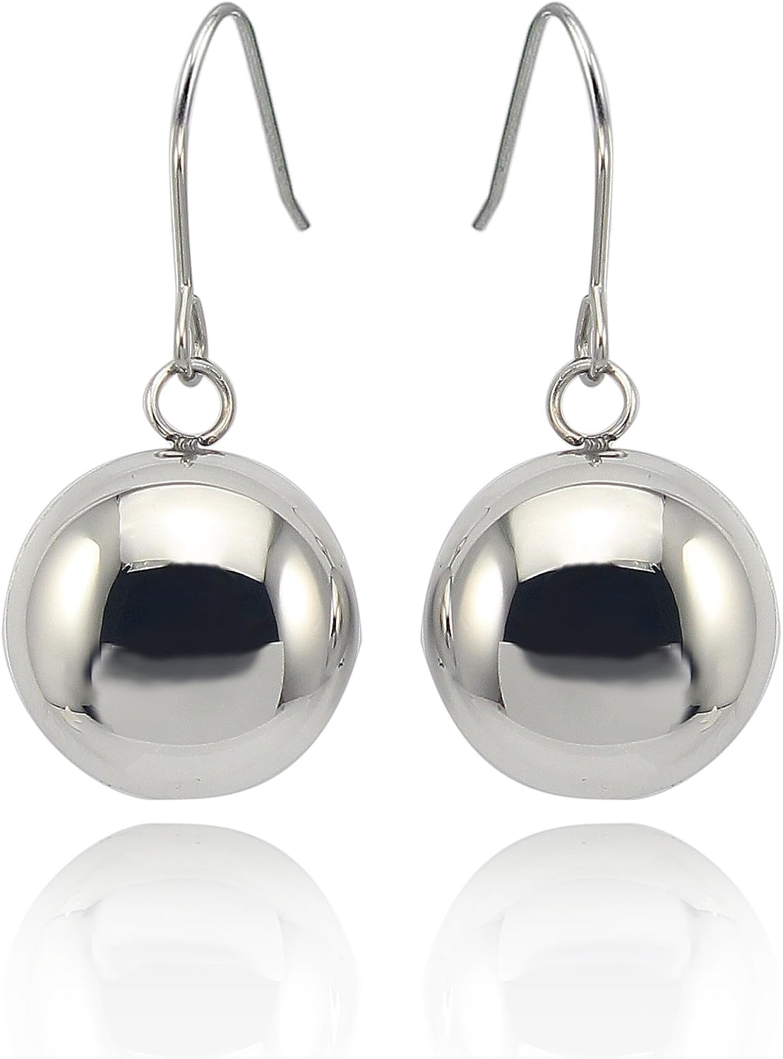 Silver Stainless Steel Waterdrop Tear Drop Fishhook Earrings for Women