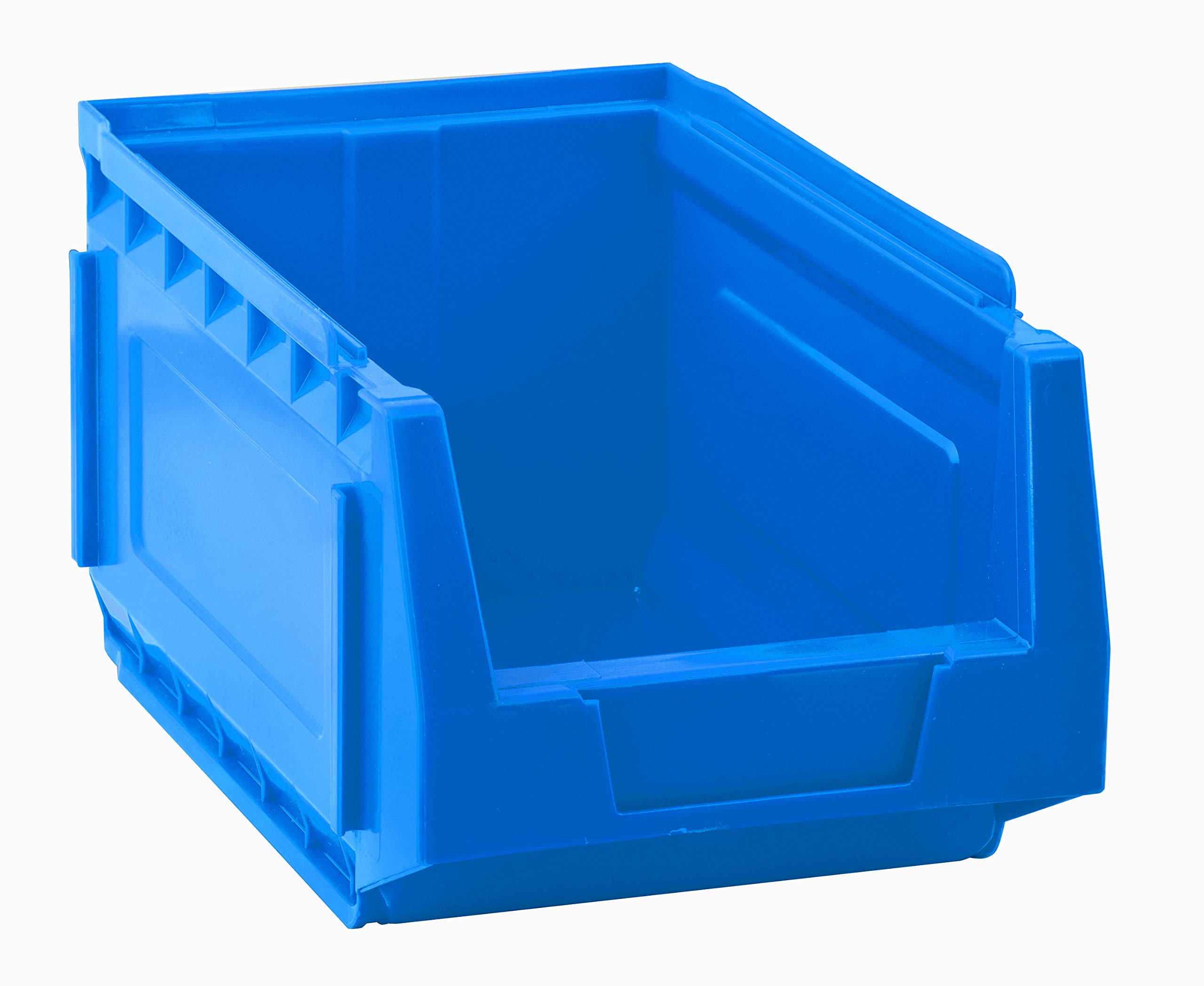 Set 9 contenitori in PEHD a bocca di lupo L 150 x H 125 x P 240 - Blu