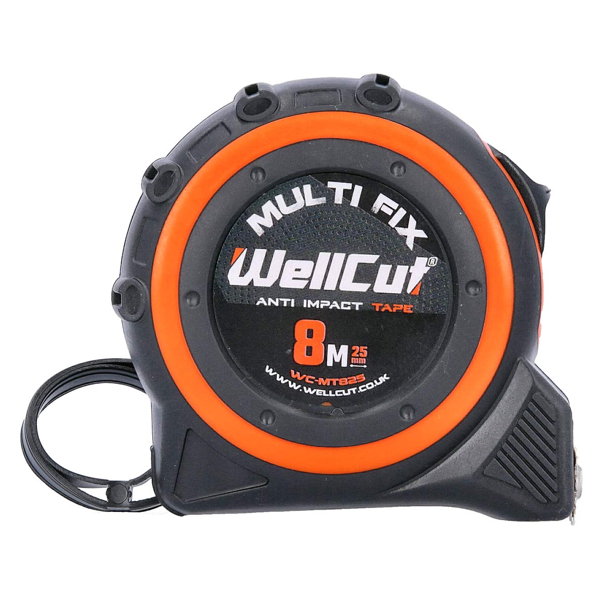 Wellcut WC-MT825 Mètre ruban magnétique 8 m 25 mm de large Système MultiFix