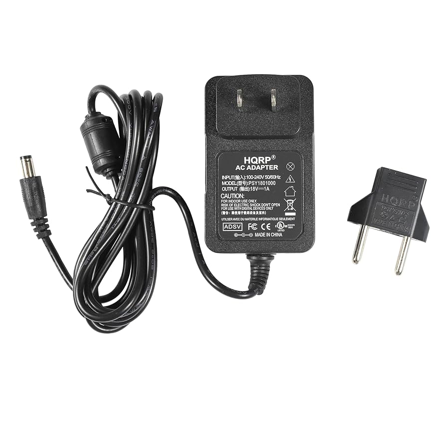 Amazon.com: HQRP 18V AC Adapter / 18-Volt Adaptor compatible