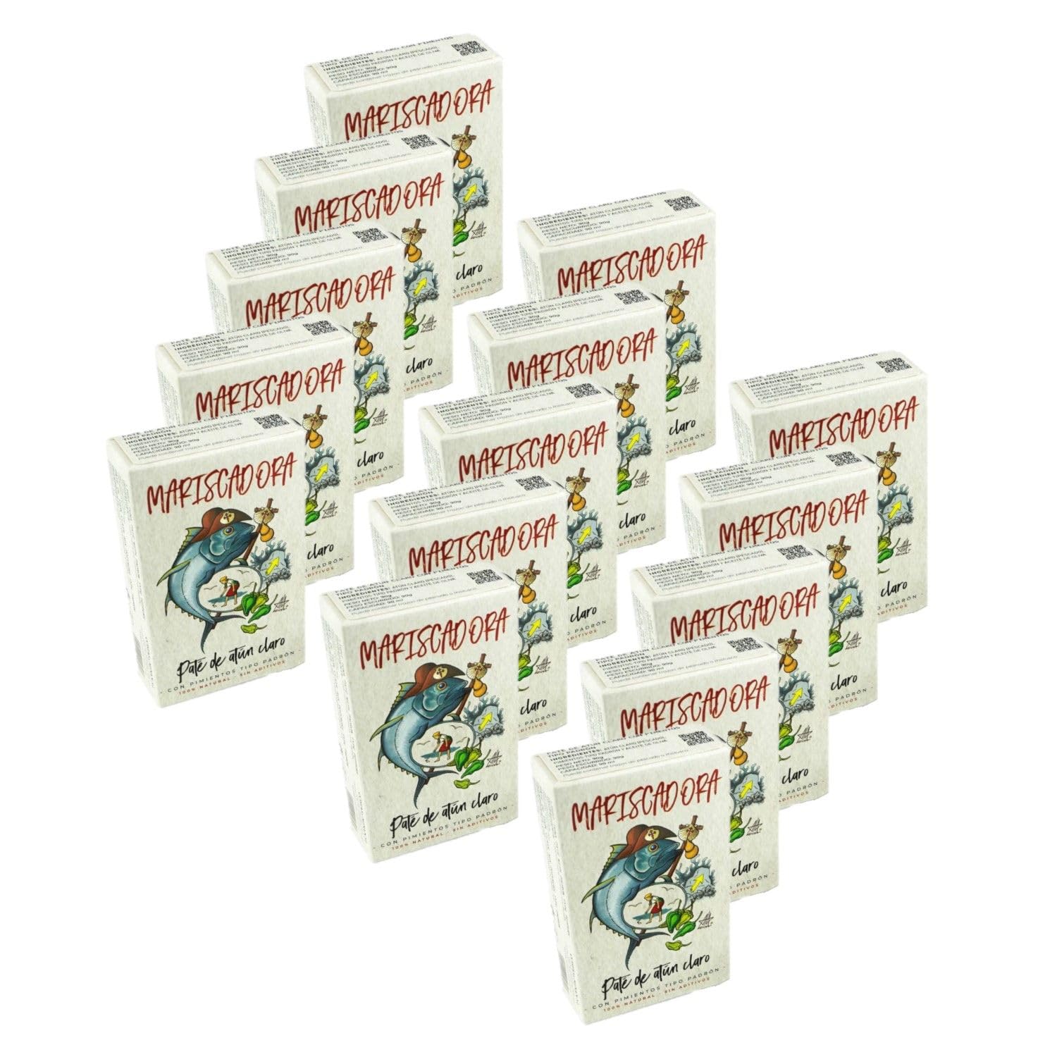 15 x rysik tuńczyka z papryką Padron - Opakowanie 90g