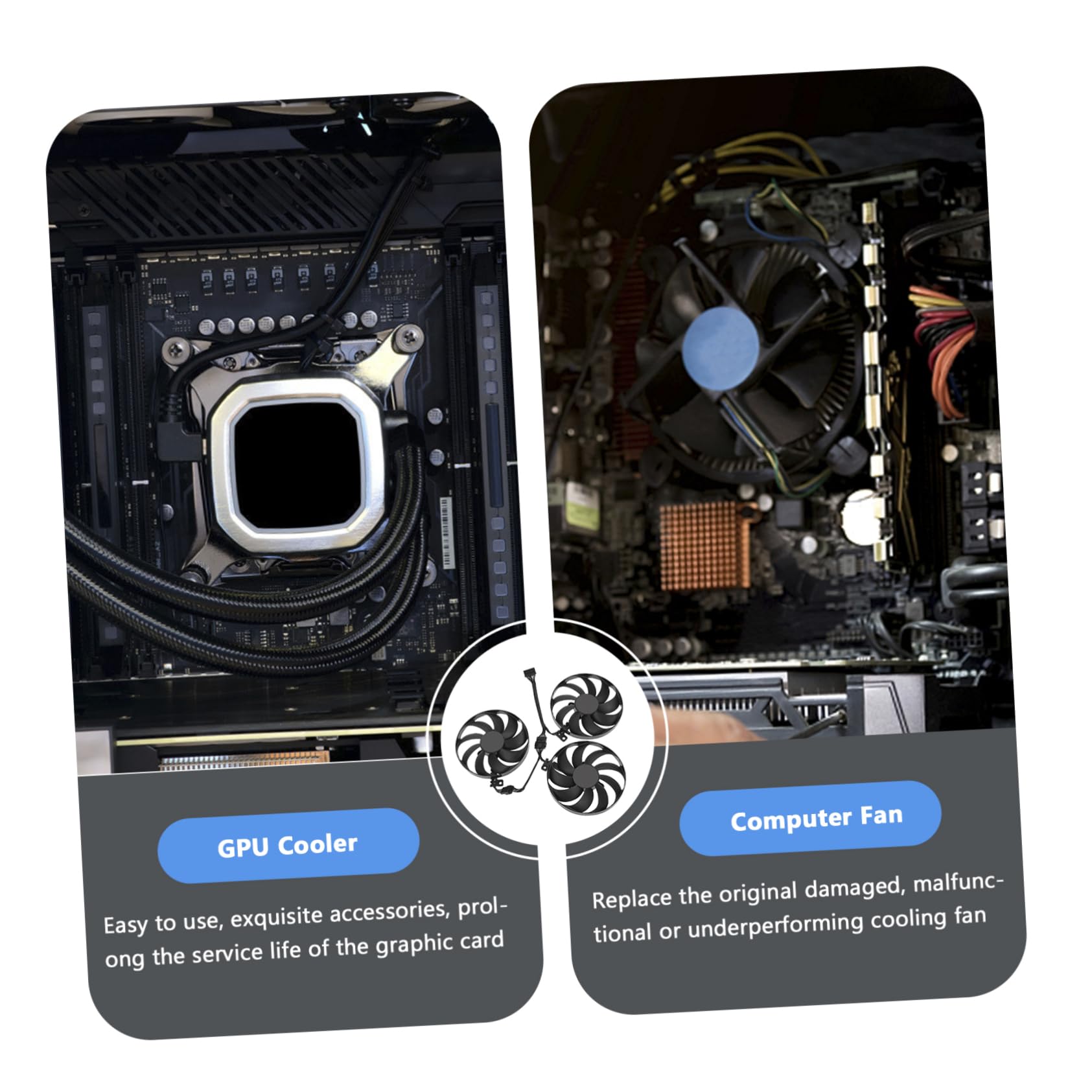 NUOBESTY Ventilador De Refrigeración De Tarjeta Gráfica De Compatible Enfriador De Gpu Cfud Ventilador Para Tarjetas Gráficas Para Enfriamiento De Gpu Computadoras