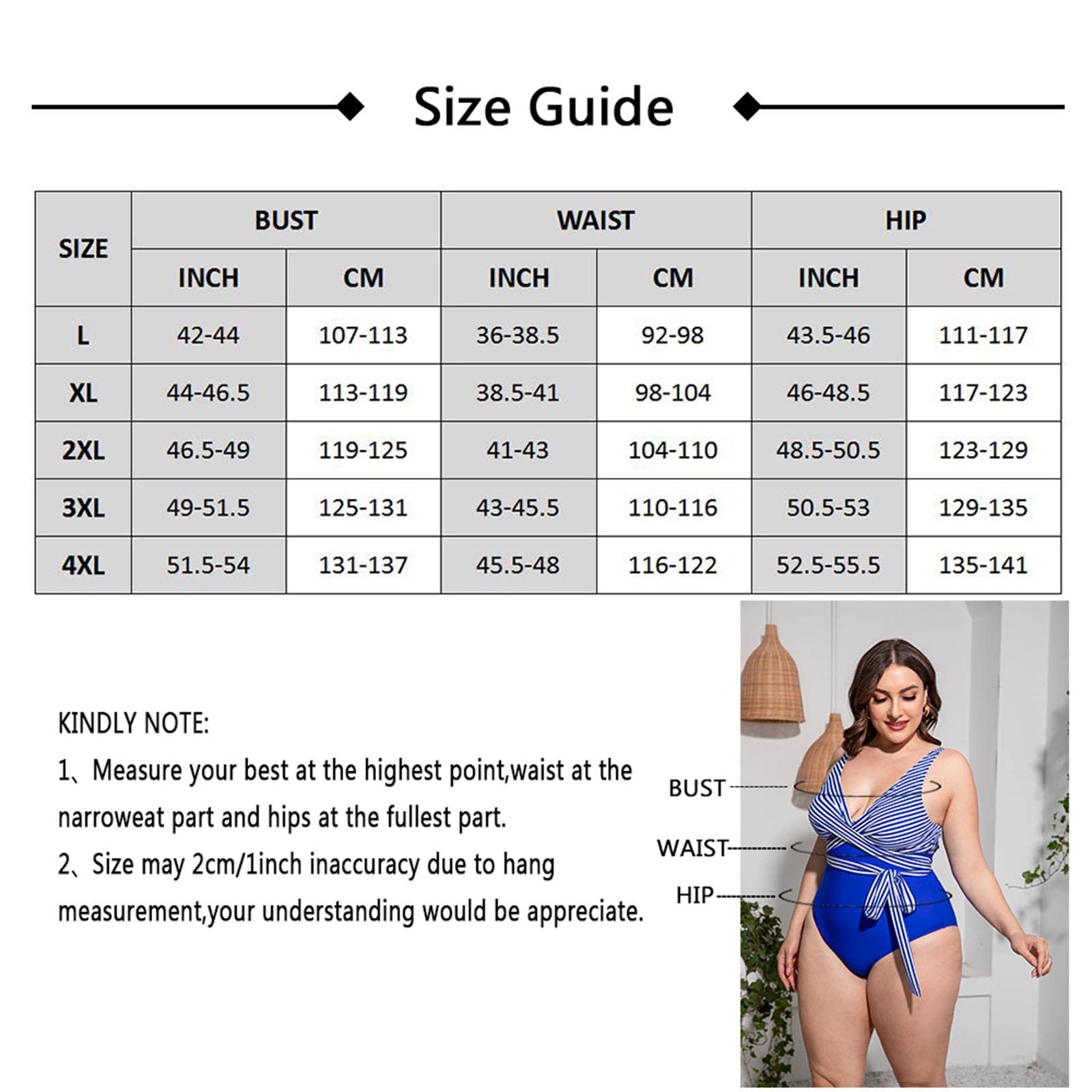 Mujer Traje de Baño de Una Pieza Traje De Bikini De Traje De Baño para Mujeres De Gran Tamaño