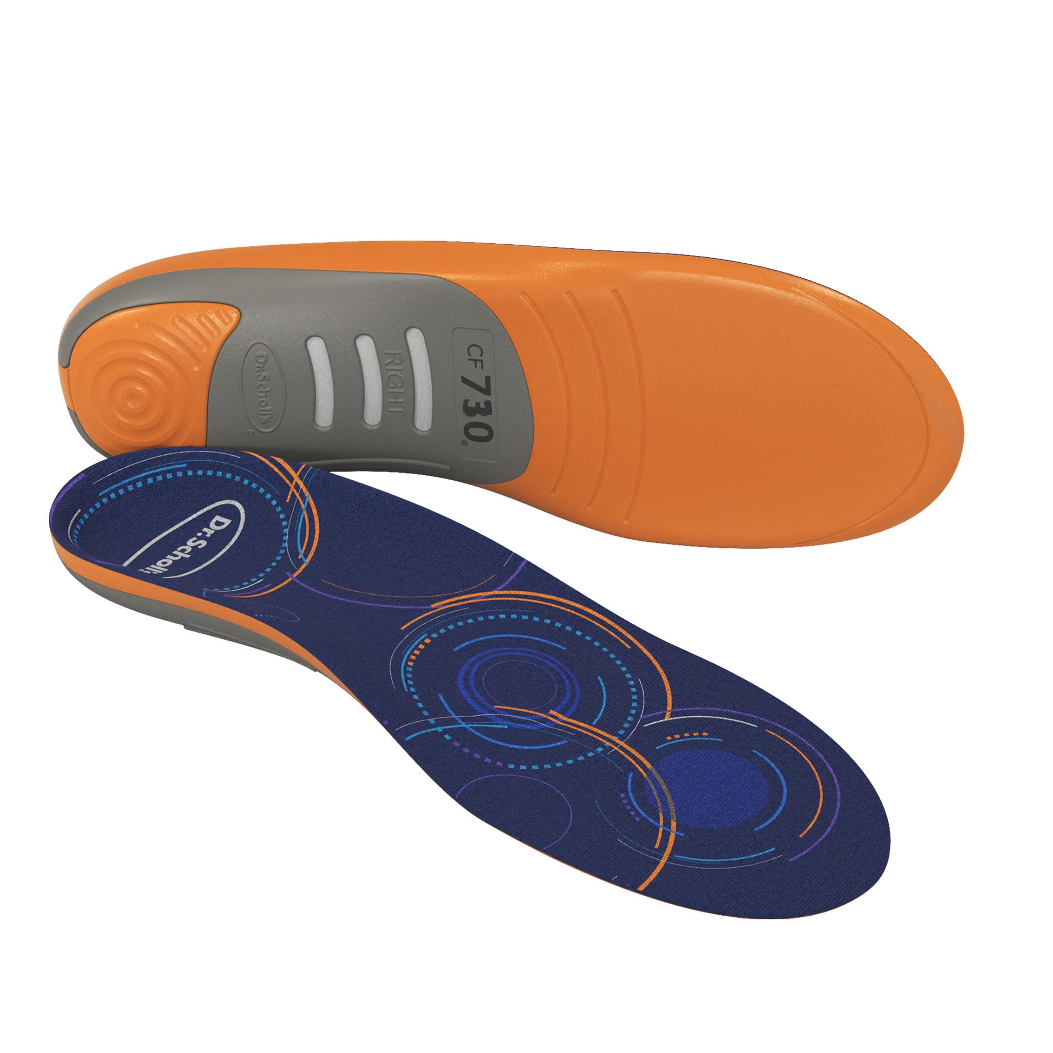 Dr. Scholl's Custom FiT Comfort – Plantar Fasciitis Insoles, Orthotics Shoe Inserts with Arch Support for Men & Women, Suitable for 220+ lbs, Stay on