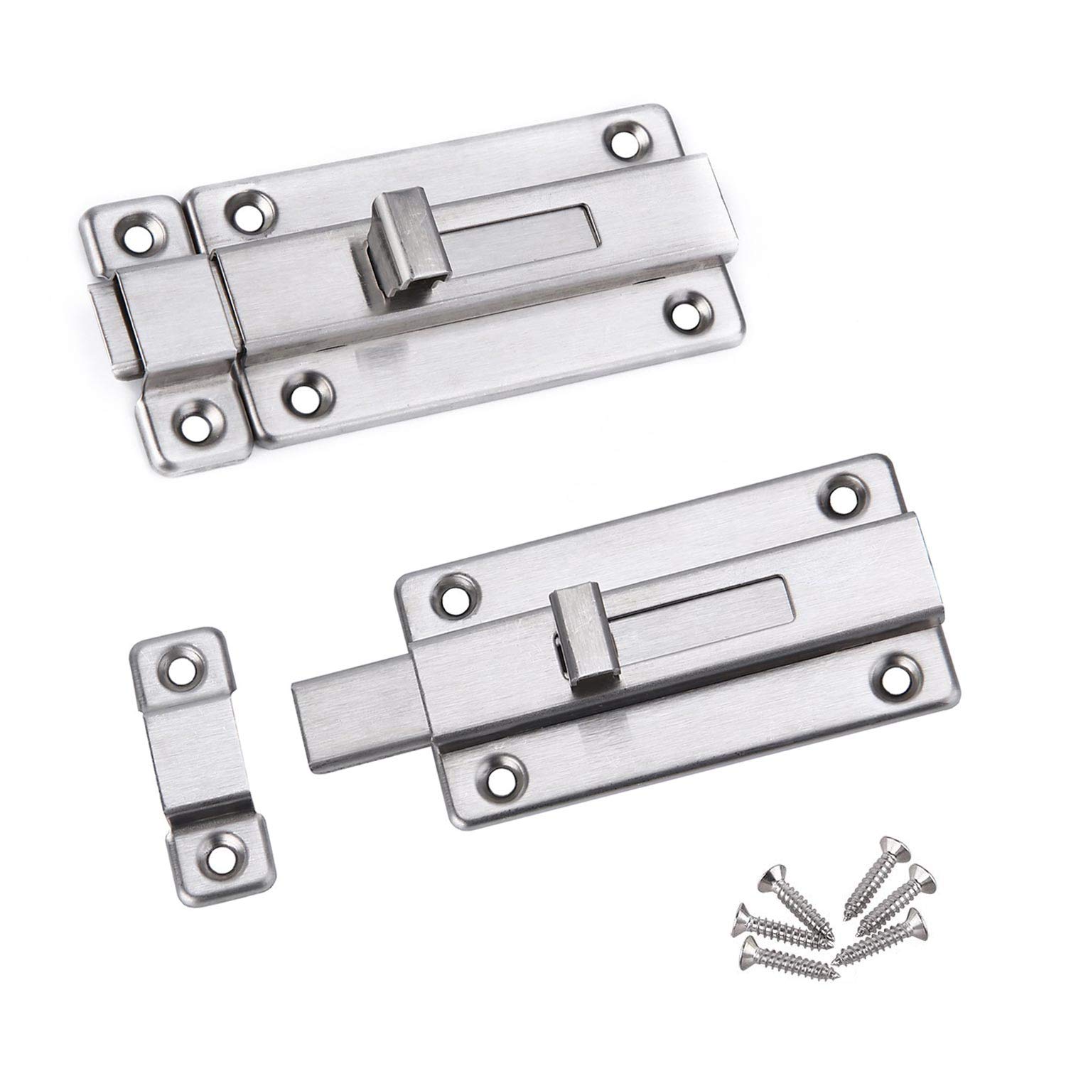Sliding Door Bolt Latch Lock, HLOMVE Door Security Barrel Bolt Latch