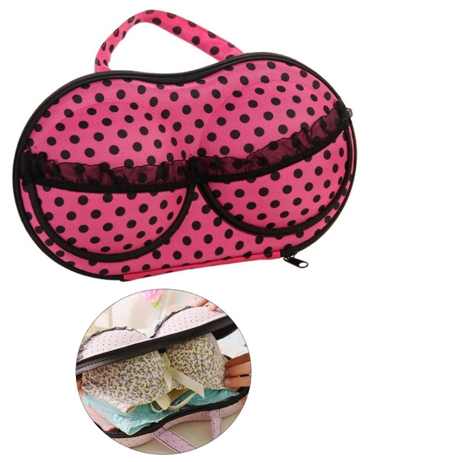 Organizzatore per cassetti della Biancheria Intima, Scatola Porta Calze, Reggiseno, Lingerie Portatile per Donna e