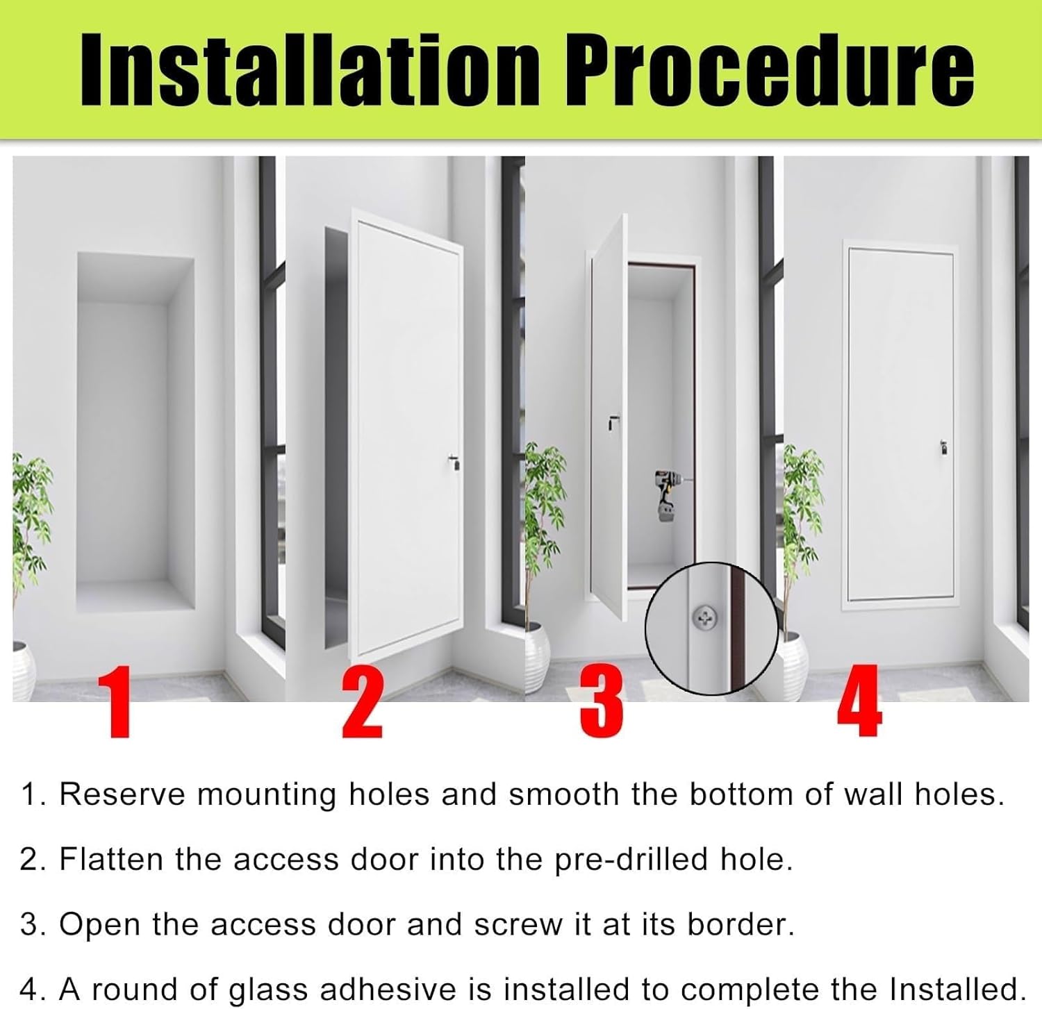 Large Hidden Access Panel for Drywall, 20 25 30 Inch Decorative Access Panel for Home Plumbing(Gray,20x60inch)