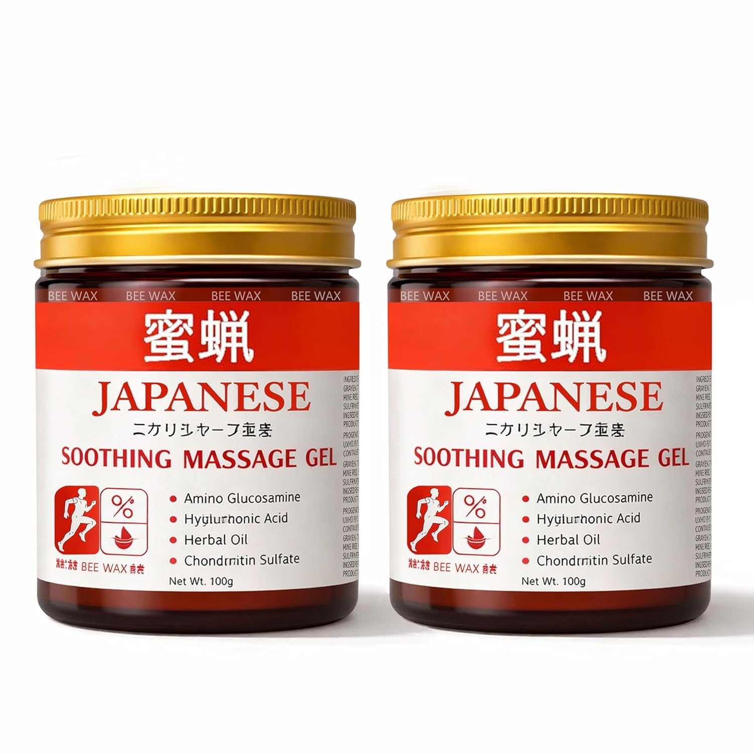 Japanese Formula Soothing Massage Gel for Joint & Muscle Pain Relief – Arnica, Mugwort, Hyaluronic Acid – Back, Neck, Knee & Leg Massage Balm – 100% Herbal Fast Absorption Formula (200 gm)