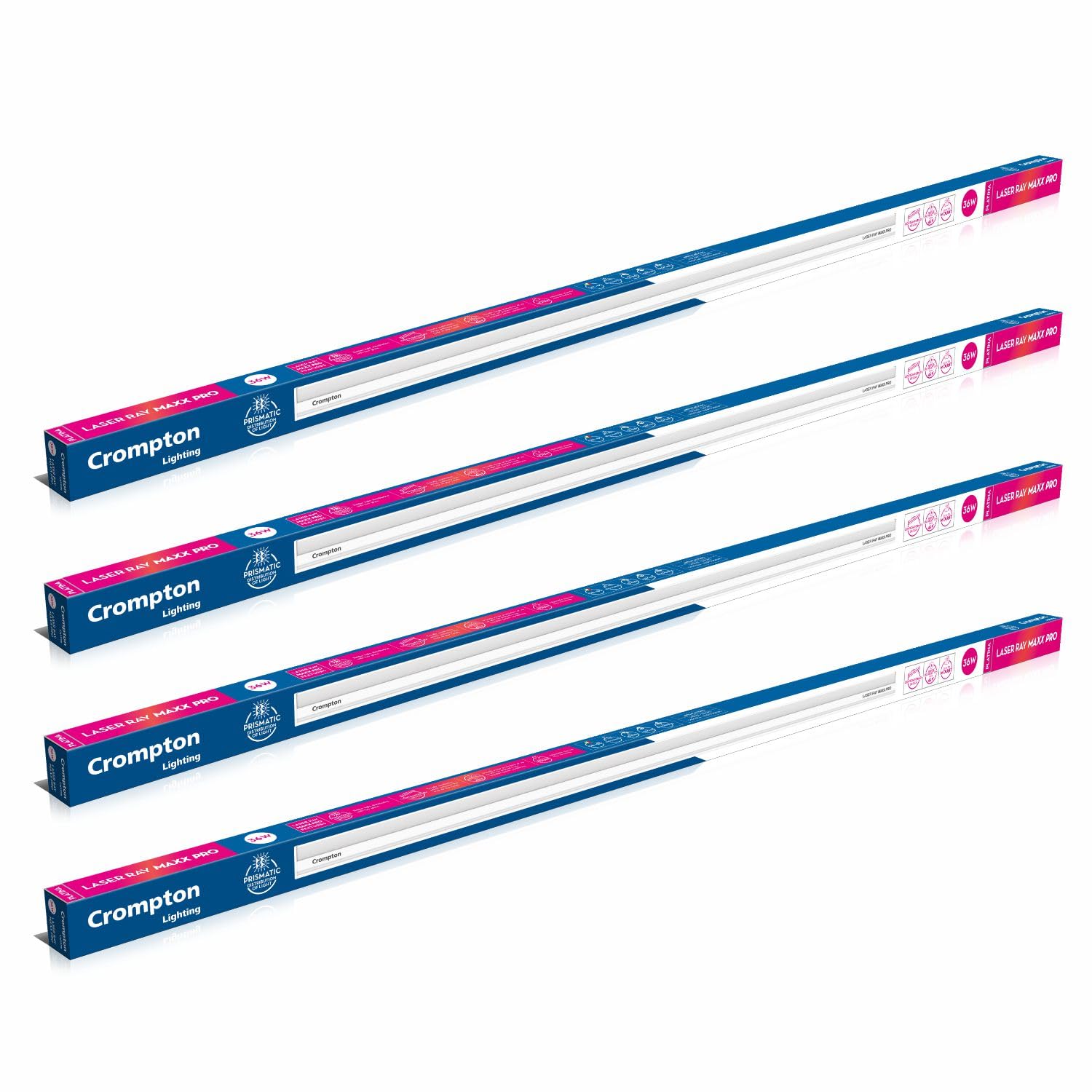 Crompton Laser Ray Neo 36W LED Batten (Warm White) - Pack of 4-image-31