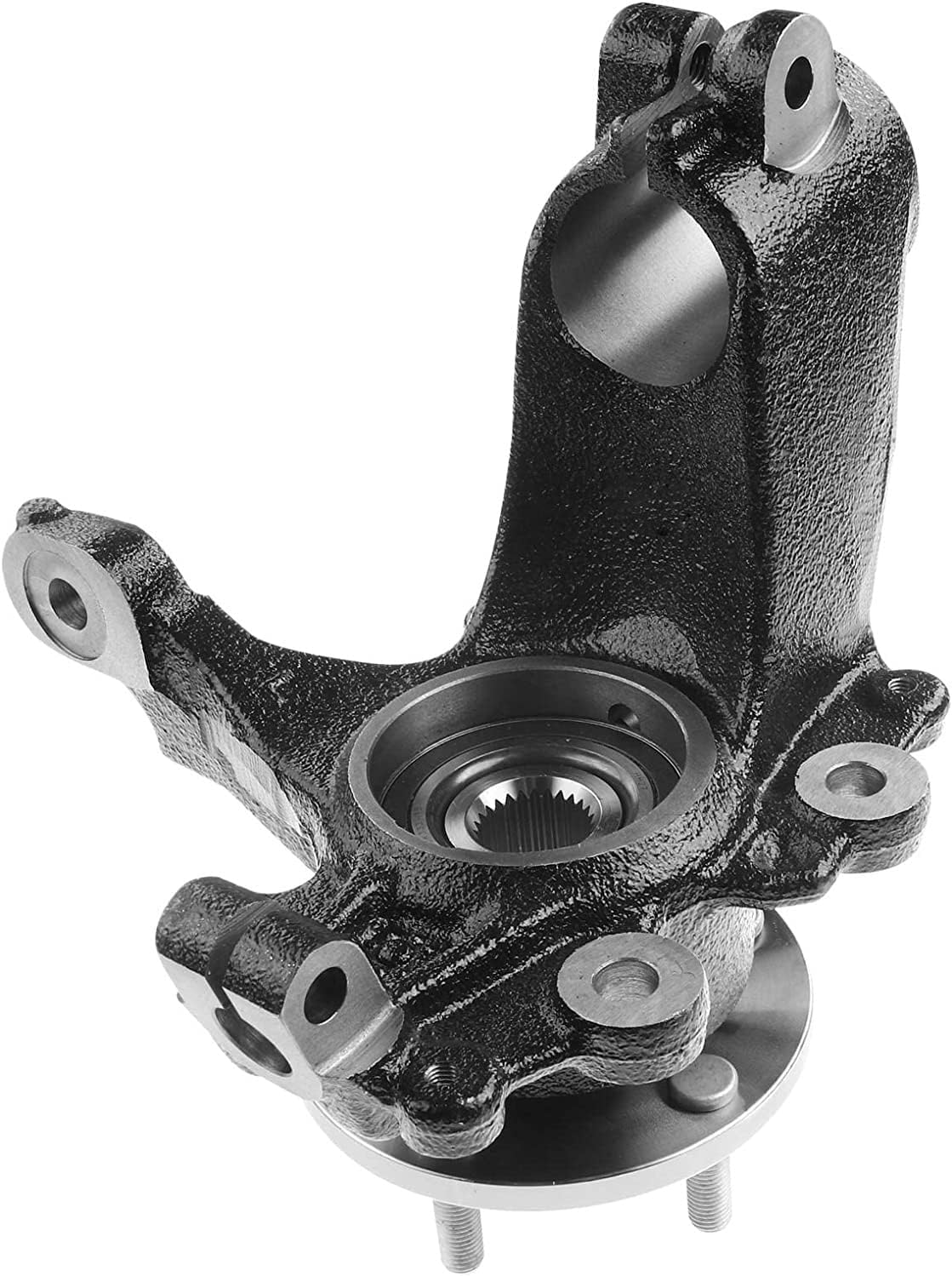 Front Left/Driver Side Wheel Hub Bearing & Steering Knuckle Assembly for Ford Focus 2012 2013 2014 2015 2016 2017 2018, 2.0L FWD, Preassembled