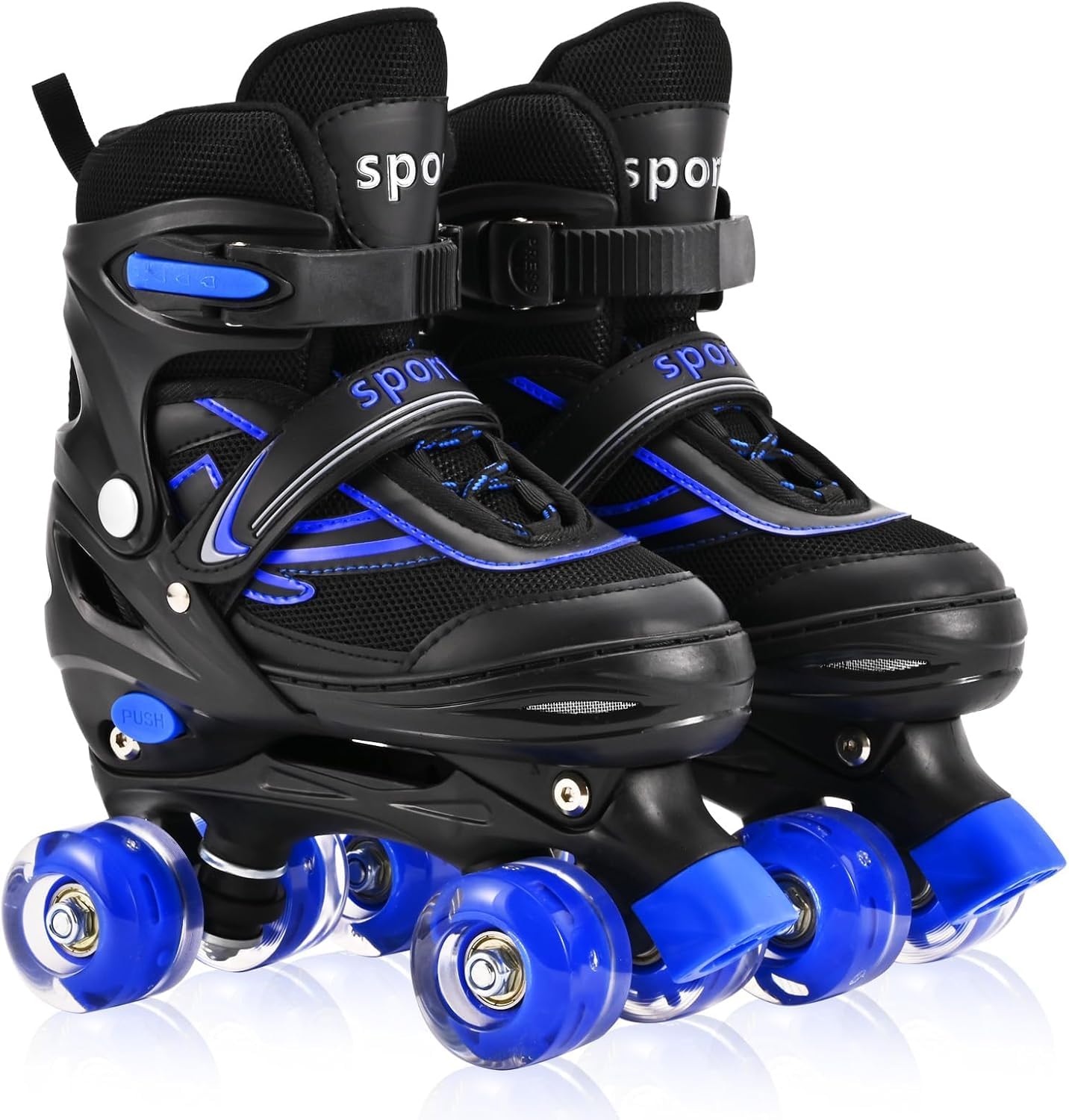 Patines ajustables para niños con ruedas iluminadas