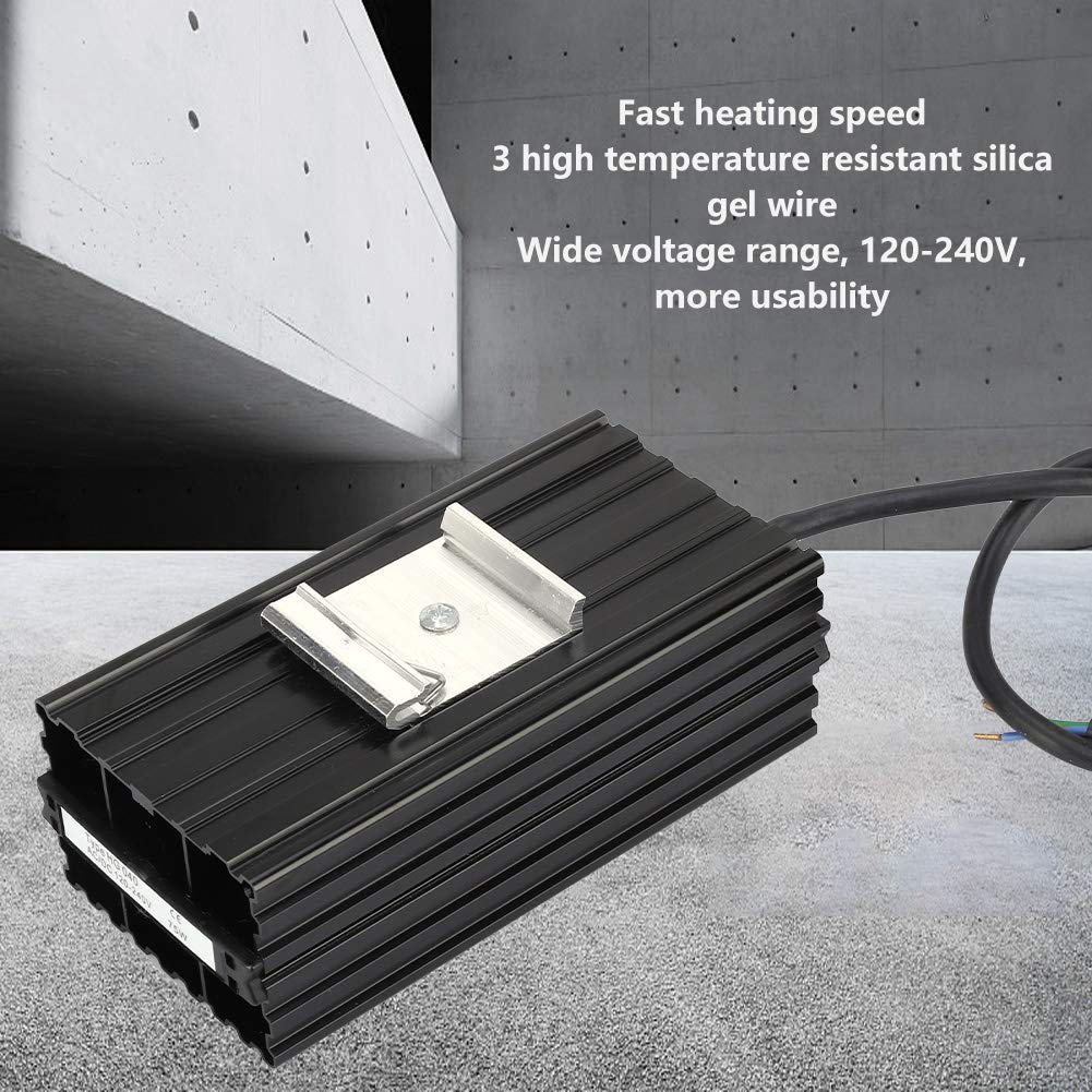 Akozon Heizelement Schaltschrankheizung, HG040-75W 120-240V Aluminium Konstante Temperatur Schaltschrankheizung Luftheizung Thermostatheizung für Industrieanlagen Aluminum