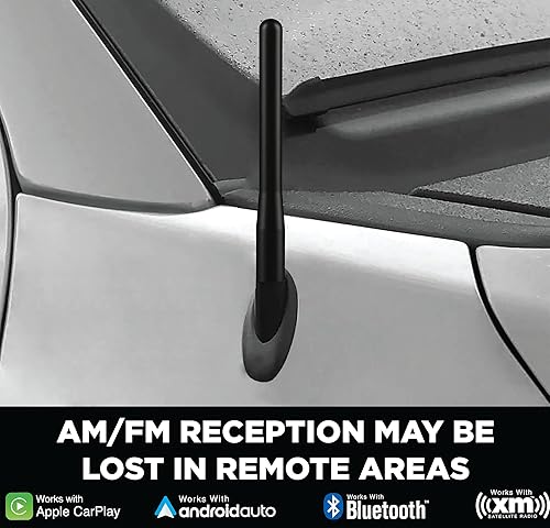 Miniatura 4 de EcoAuto Antena corta Ford compatible con F150 F250 F350 Super Duty, Bronco, accesorios Ford Raptor y antena de coche Dodge RAM - Diseño antirrobo -